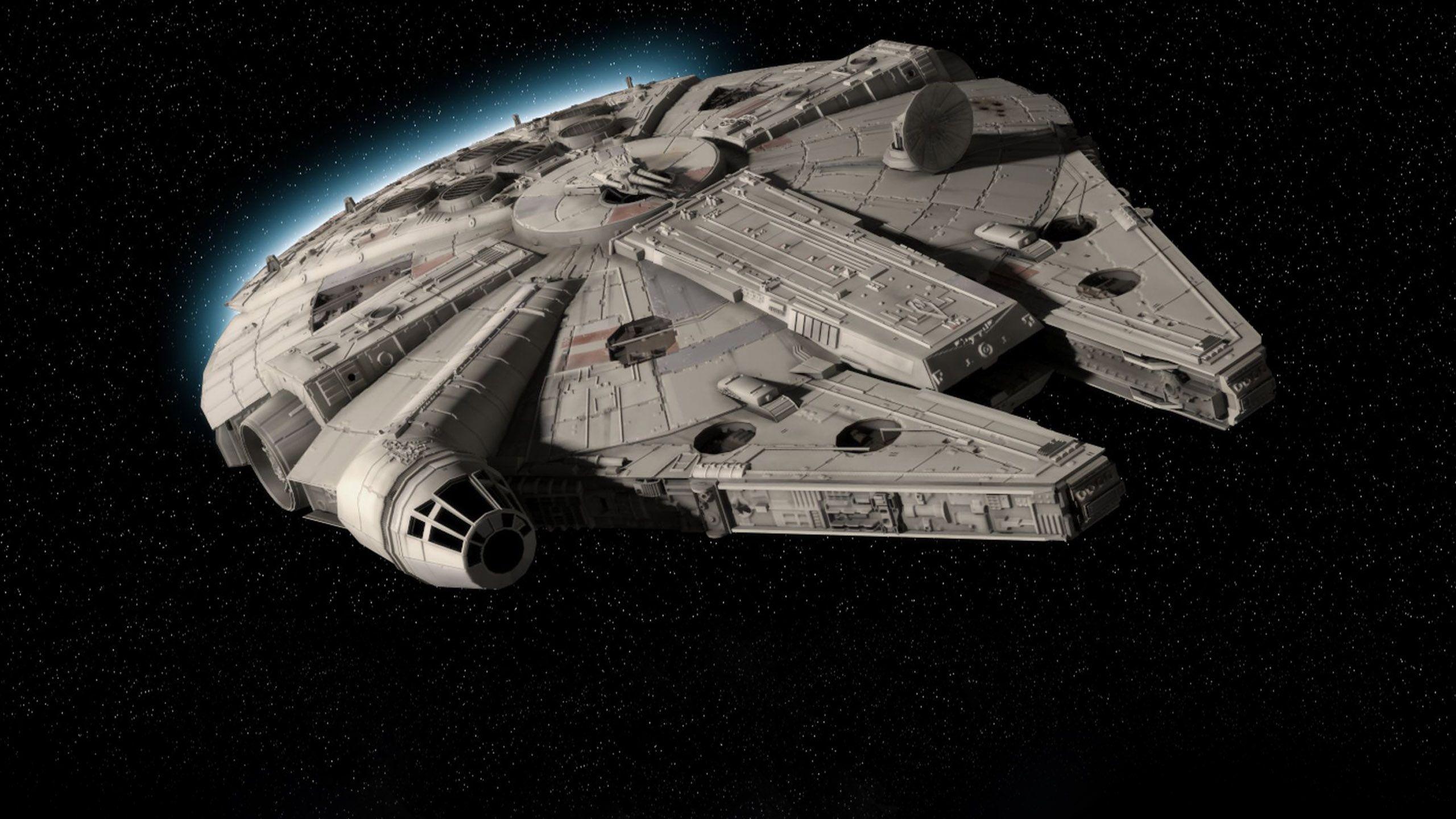 2560x1440 Star Wars Movies Spaceships Millenium Falcon Desktop HD Wallpaper