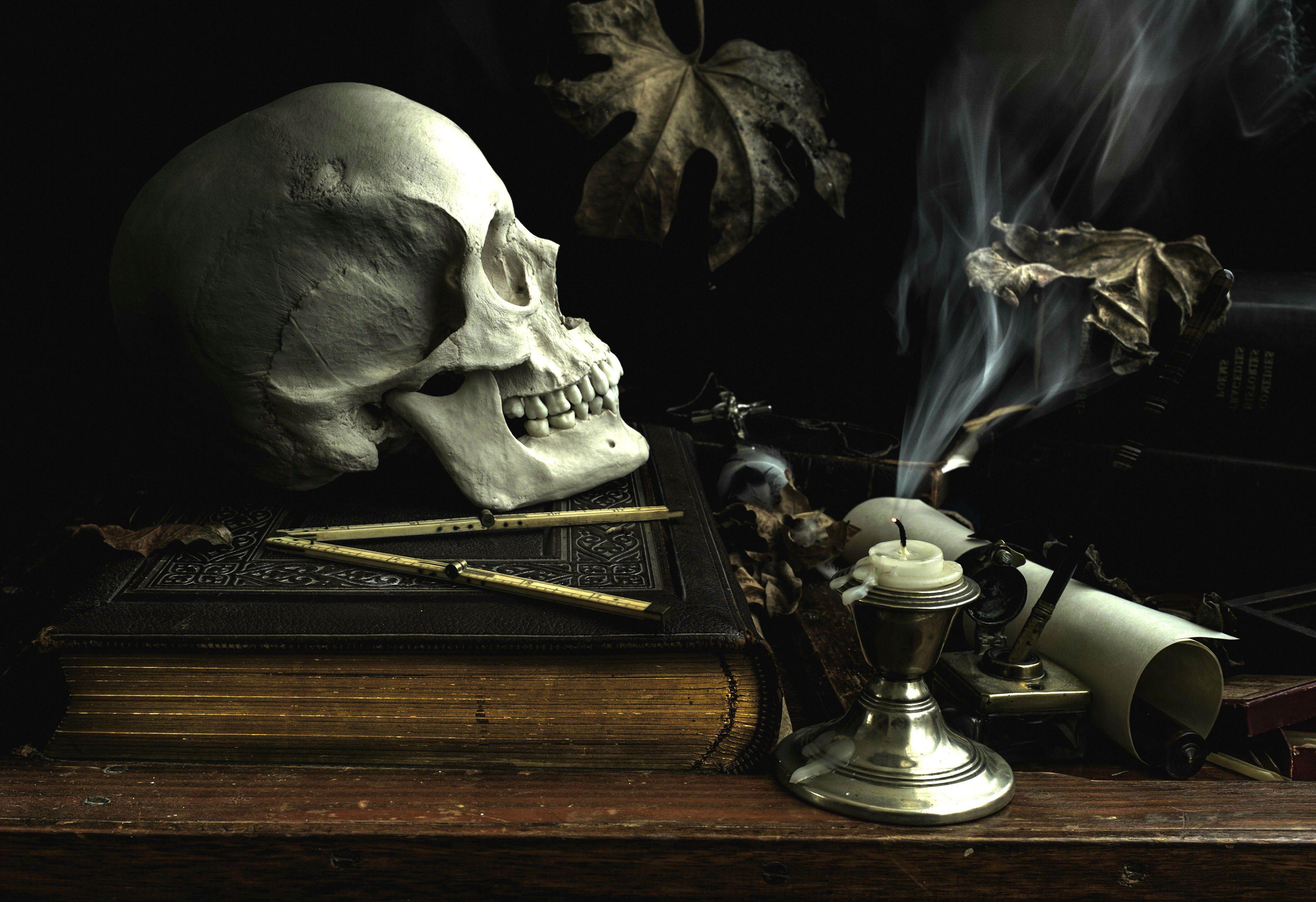 4000x2744 Gothic Skull Wallpaper