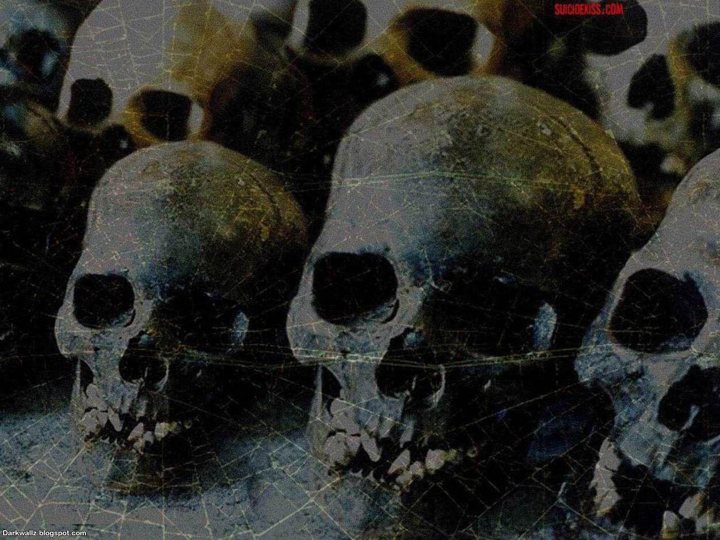 1400x1050 Gothic Skulls Wallpaper