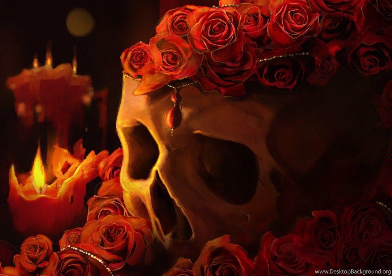 1280x900 3D Skull Wallpaper HD For Desktop Of Gothic Wallpaper Desktop