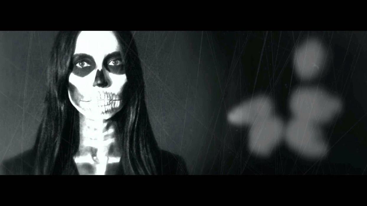1244x700 Cadaveria gothic metal heavy dark skull skulls wallpaper