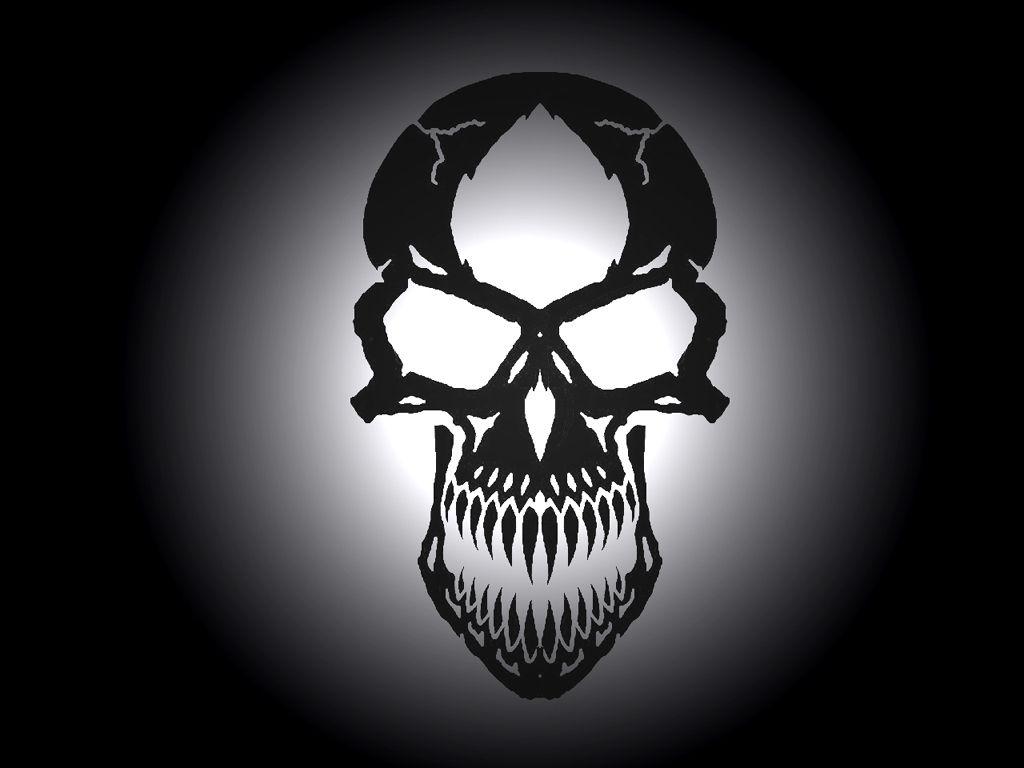 1024x768 Gothic skull wallpaper