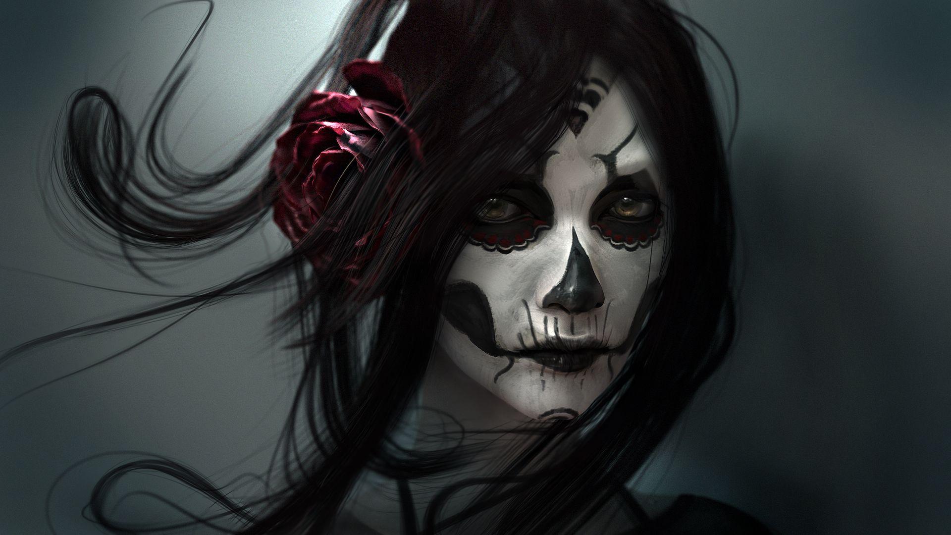 1920x1080 Gothic Skull Wallpaper