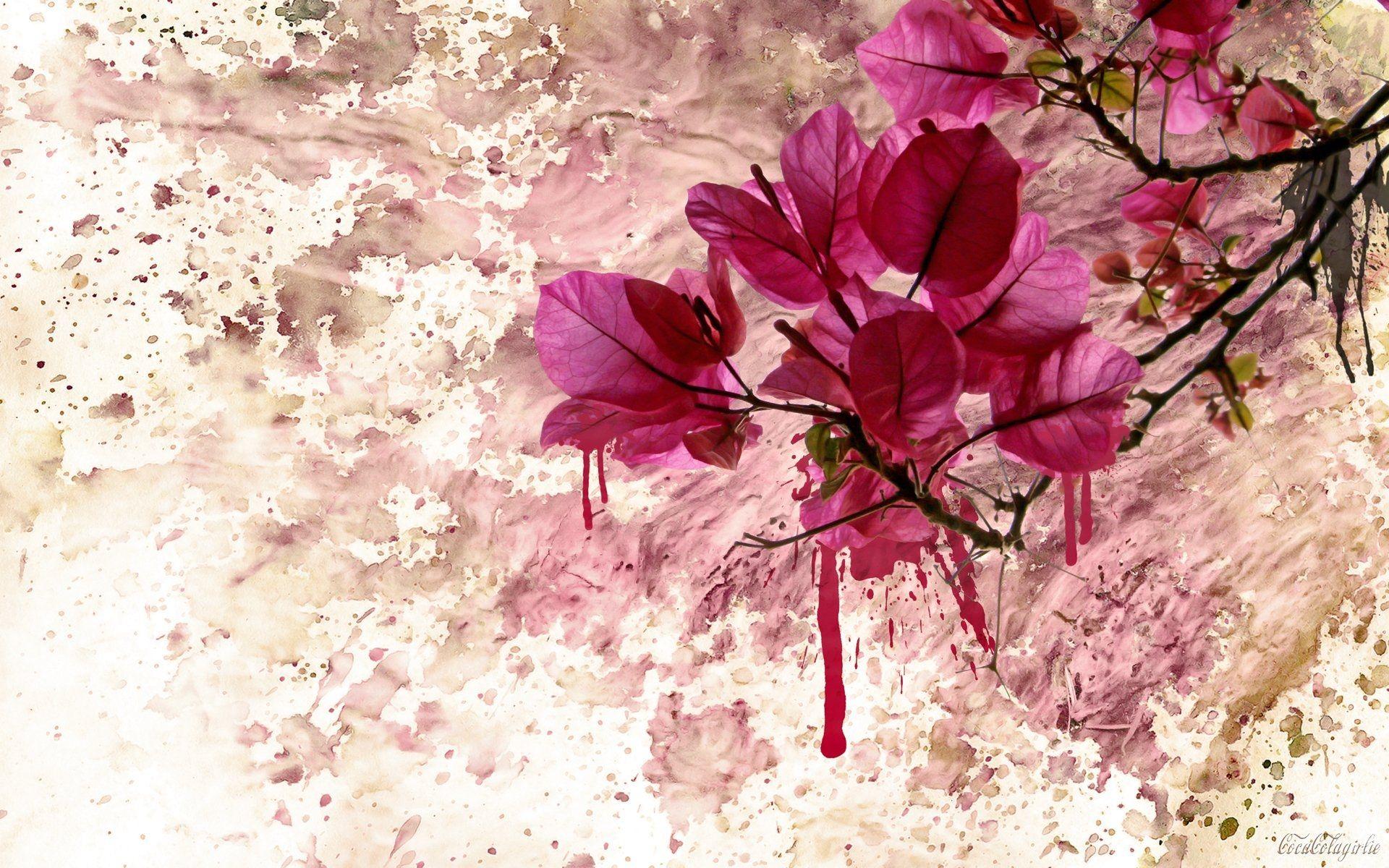 Japanese Flower Art Wallpapers Top Free Japanese Flower Art Backgrounds Wallpaperaccess