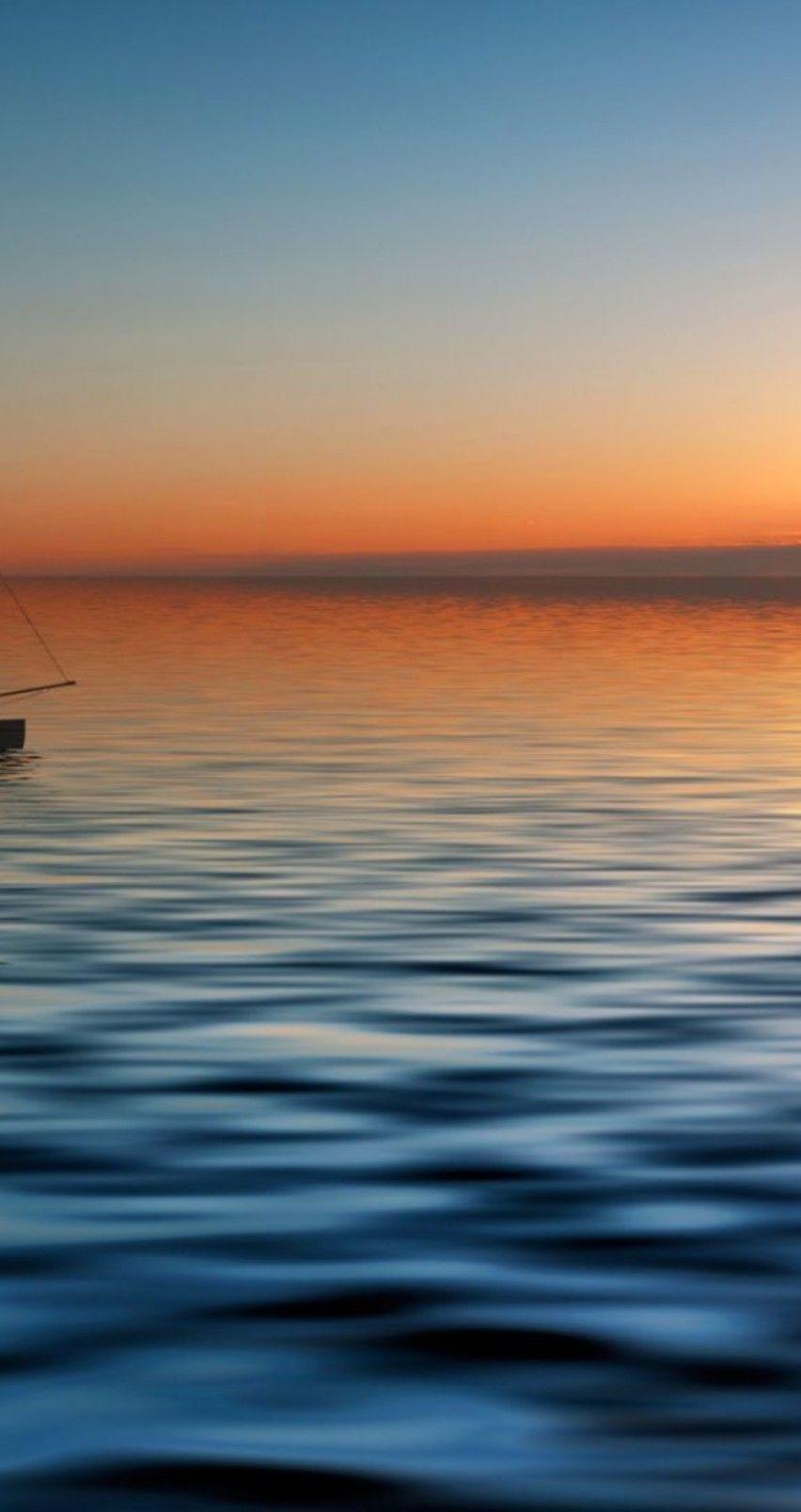 852x1608 Wallpaper Download 5120x3200 Relaxing moment on the sea