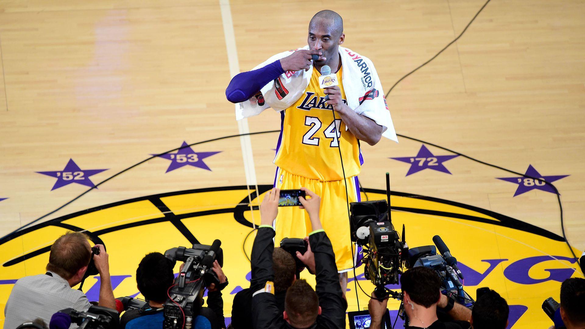 1920x1080 Kobe Bryant, huyền thoại NBA, trong ảnh