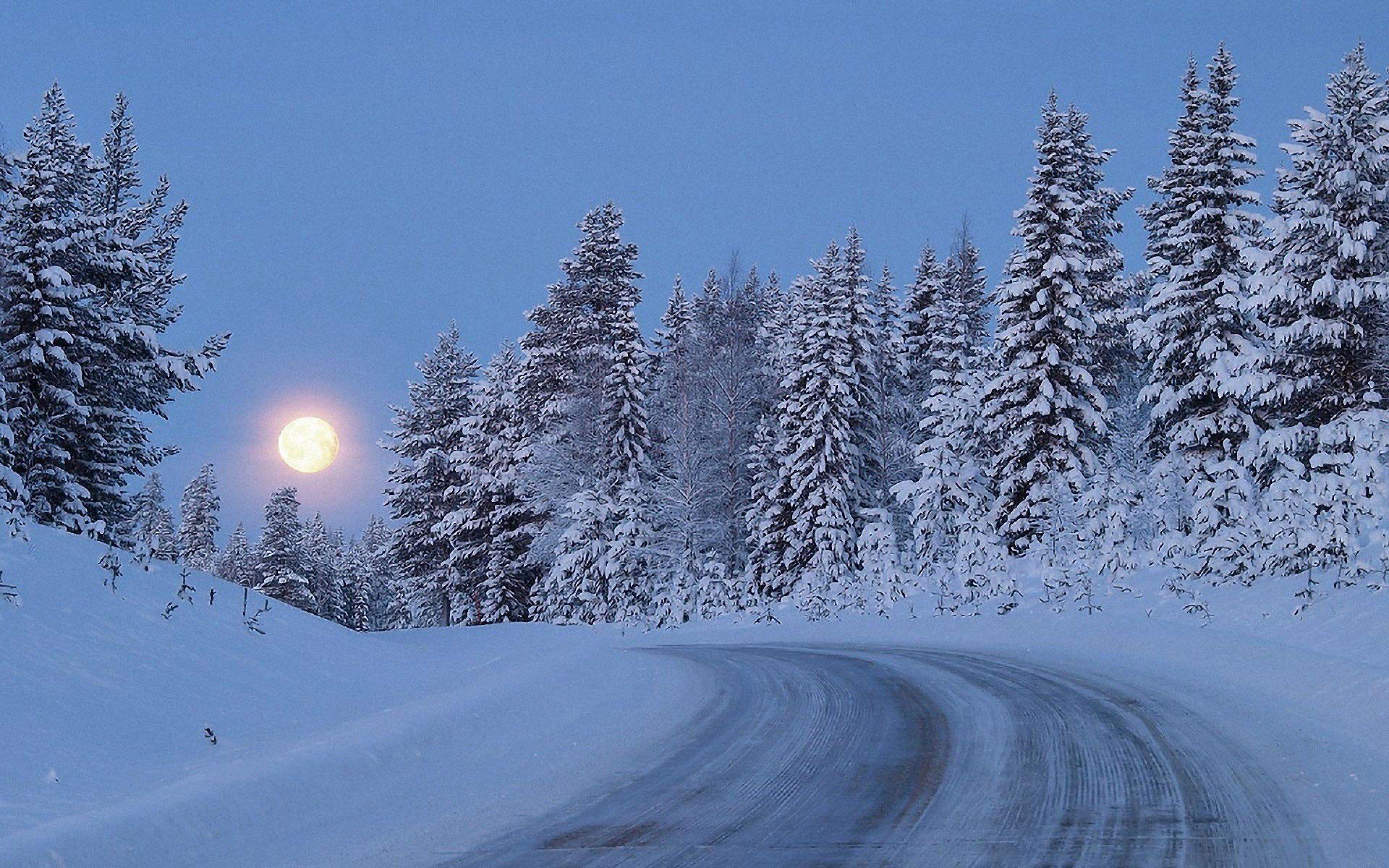 Winter Moon Wallpapers - Top Free Winter Moon Backgrounds - WallpaperAccess