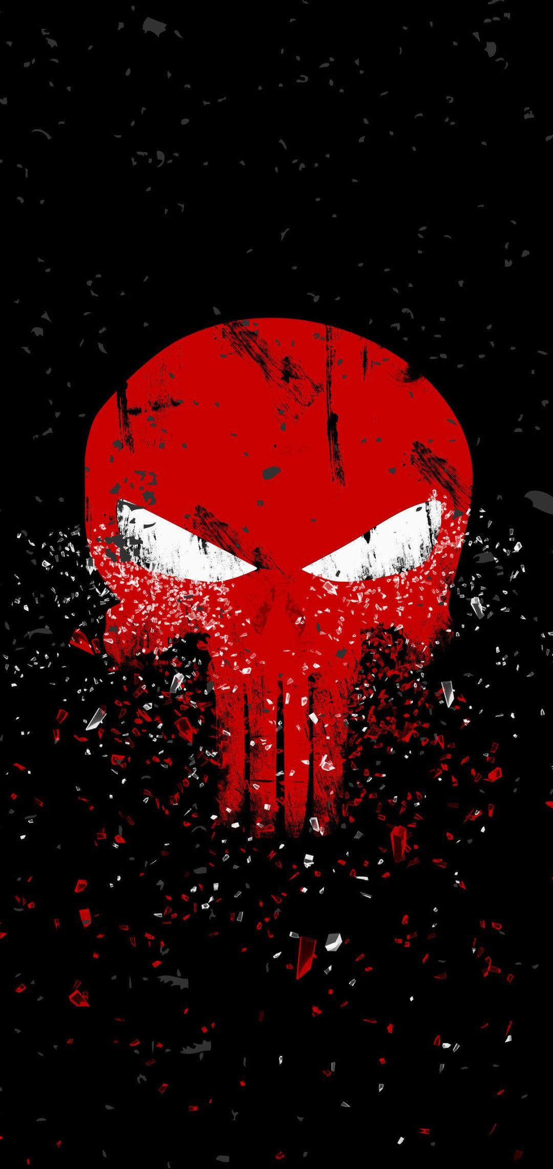 1080x2280 Punisher Logo 4k One Plus Huawei p Honor view Vivo y Oppo f Xiaomi Mi A2 HD 4k Wallpaper, Image, Background, Photo and Picture