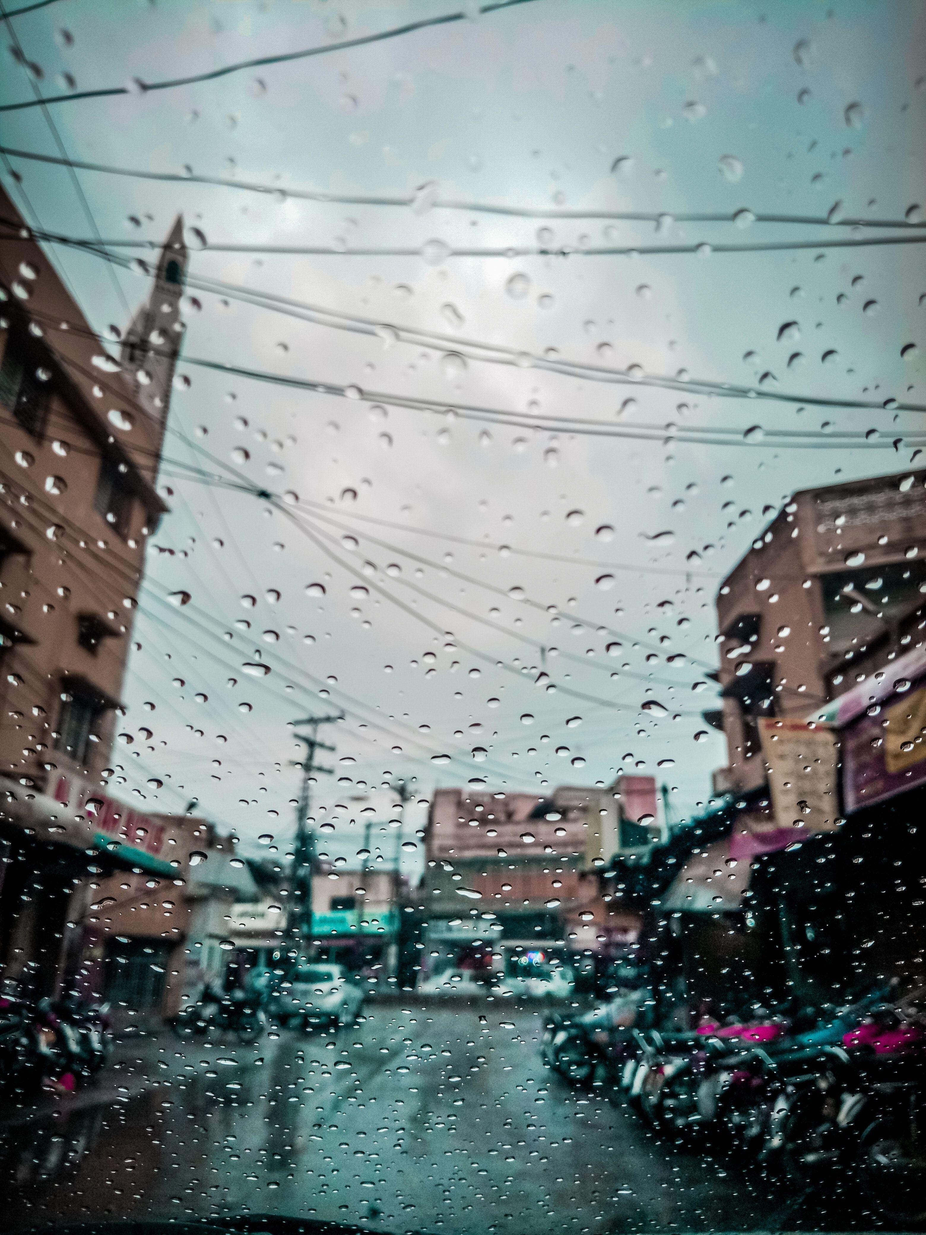 3120x4160 Free of #rainy_day #pane #window #city #lights #aesthetic