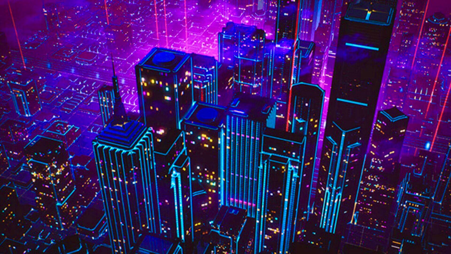 2048x1152 Purple City 2048x1152 Resolution HD 4k Wallpapers Images  Backgrounds Photos and Pictures