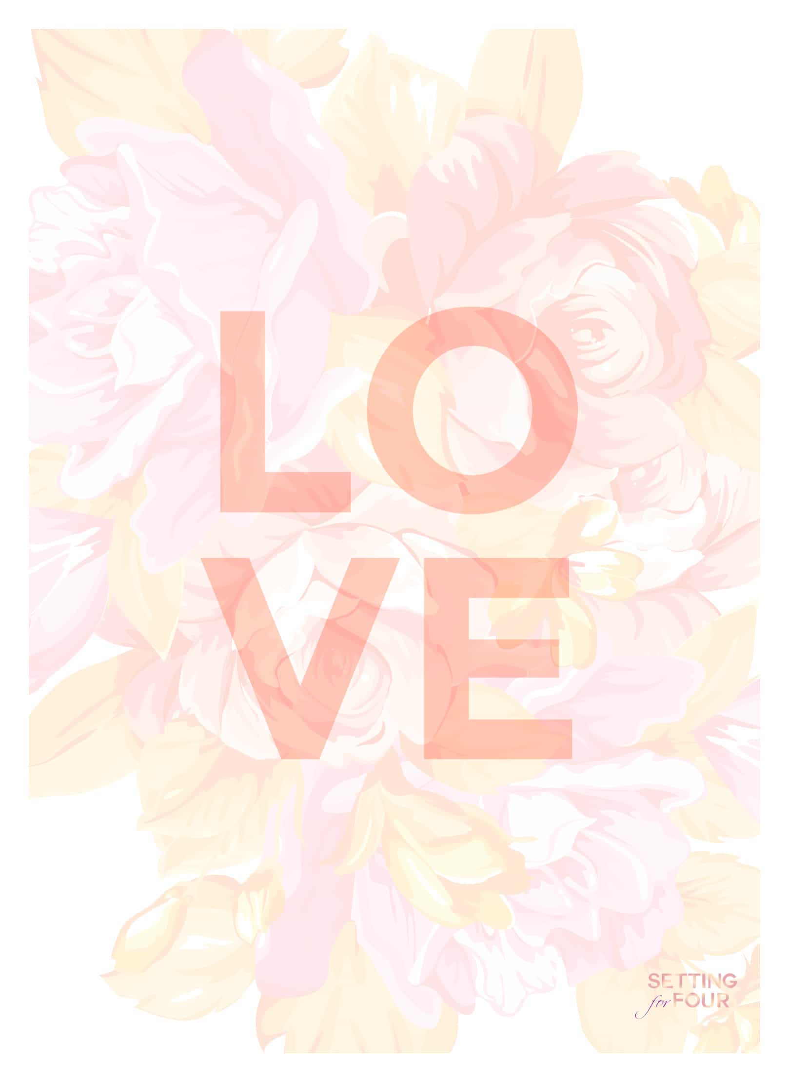 1618x2218 FREE Floral iPhone, iPad Wallpaper and Printable Art