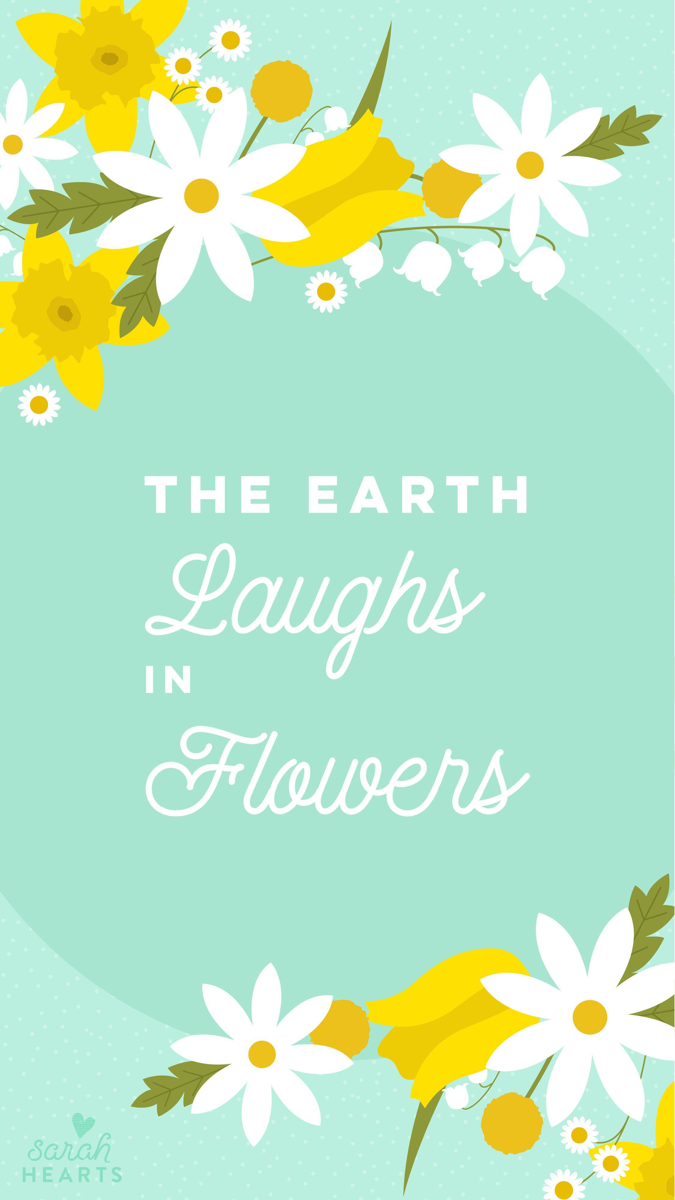 2251x4000 March 2018 Spring Flower Calendar Wallpaper