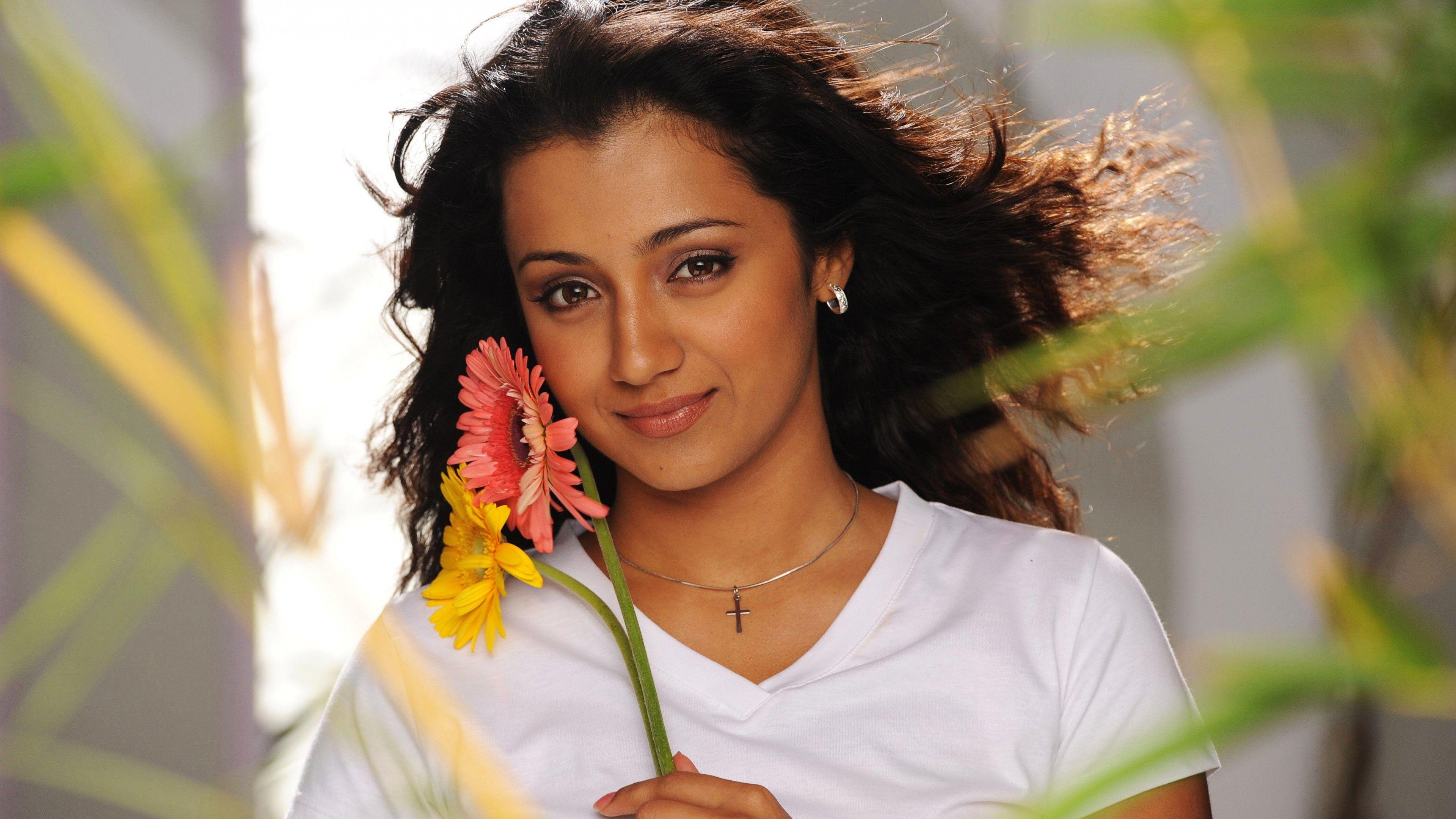 3840x2160 Wallpaper Trisha Krishnan, Heroine, Telugu, Tamil, 4K, Celebrities