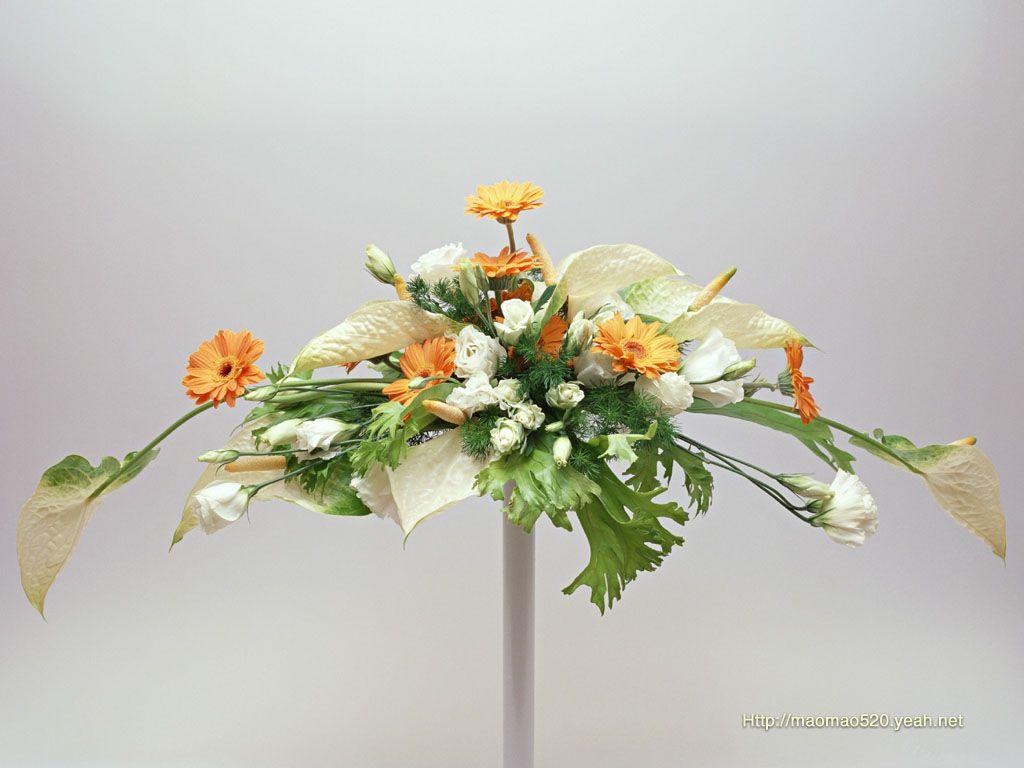 1024x768 flower arrangement ikebana. Haikugirl's Japan. Master Charles