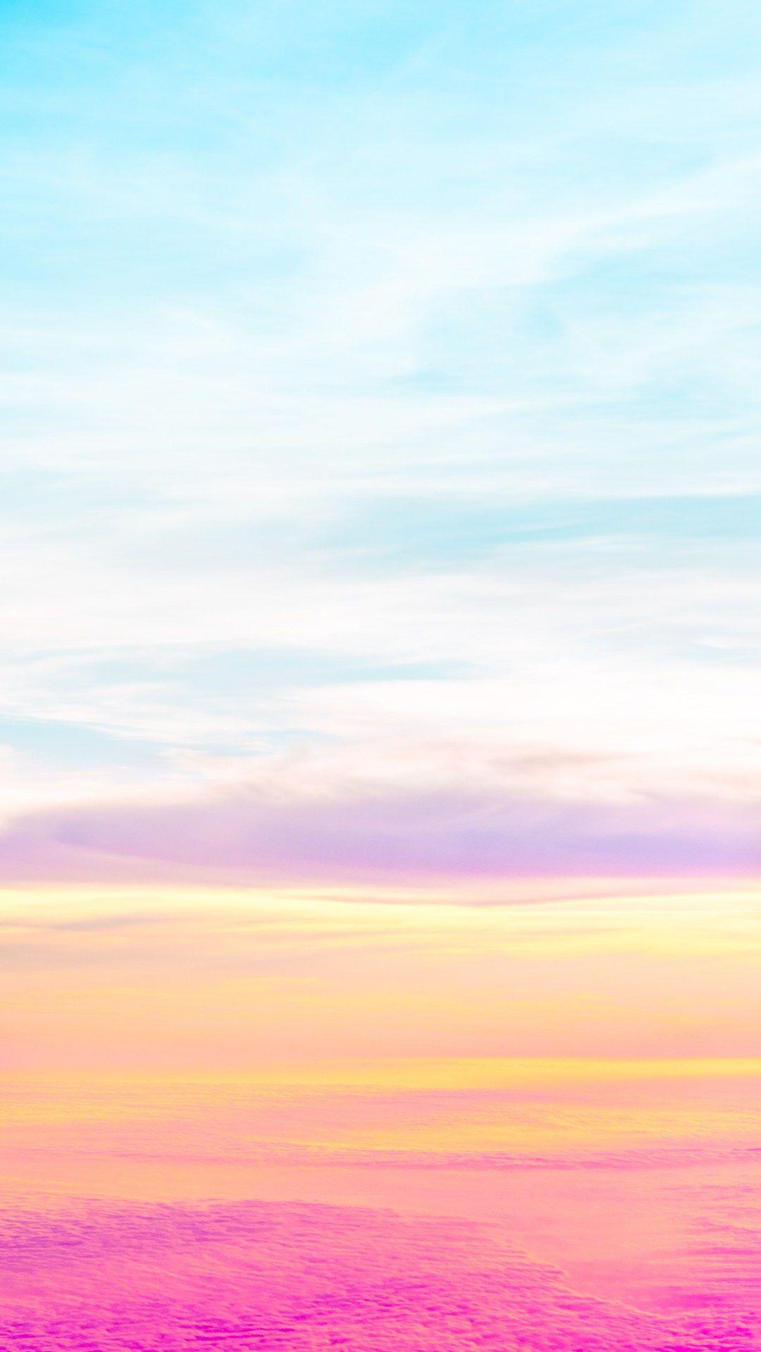 1080x1920 Pastel Clouds Sunrise Android Wallpaper free download