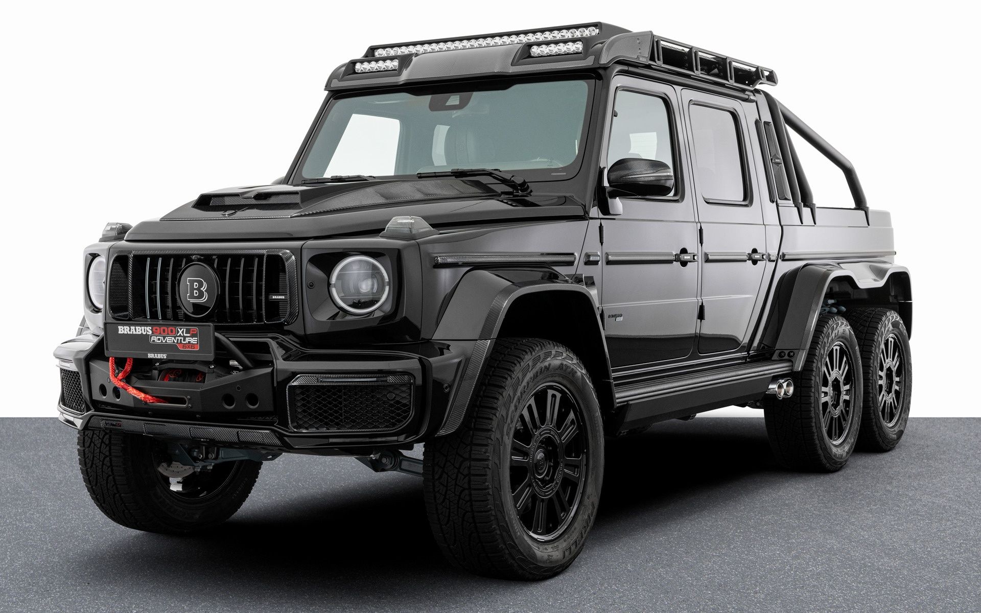 1920x1200 Wallpaper Brabus, Side View, Front View, Mercedes Benz G Class, Brabus 900 XLP Superblack 6x On G Class For Mobile And Desktop, Section Mercedes, Resolution 1920x1200