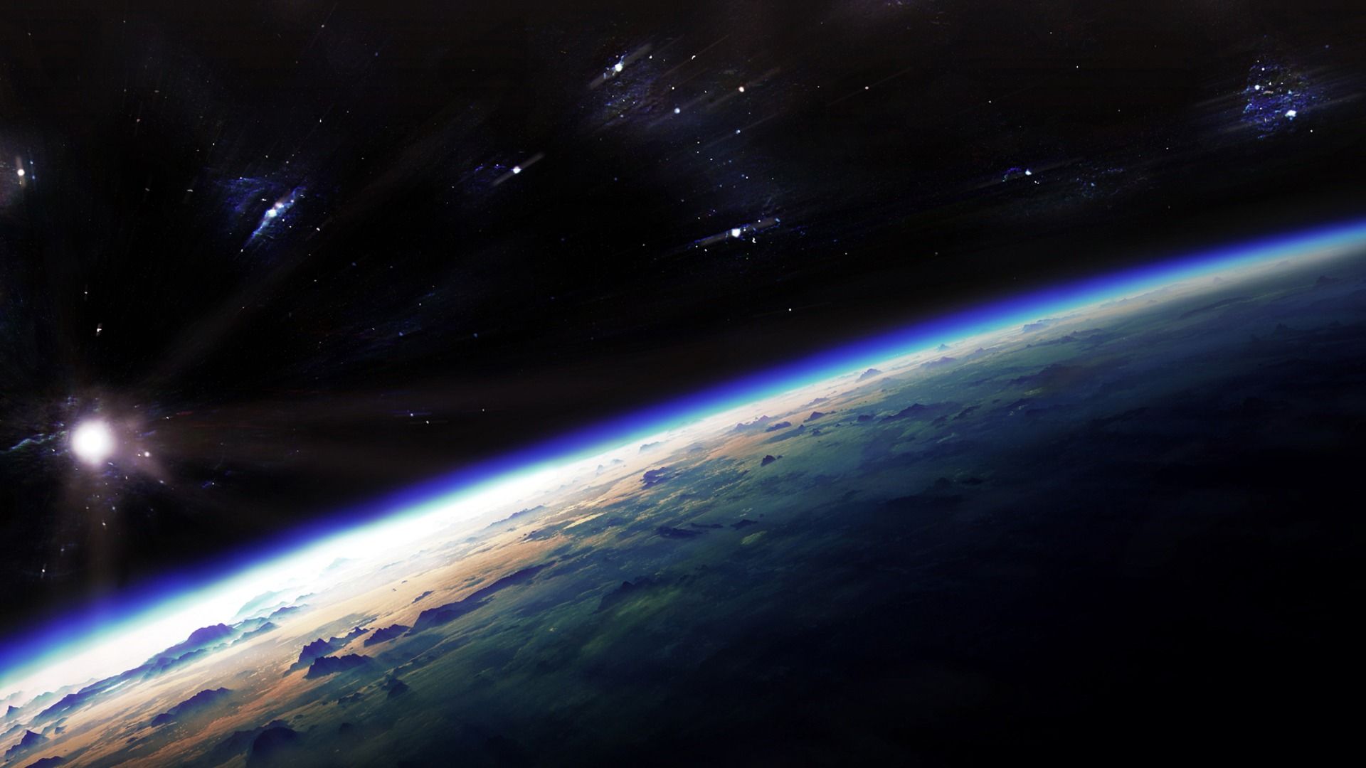 1920x1080 Dark Blue Space Wallpaper HD​-Quality Free Image and Transparent PNG Clipart