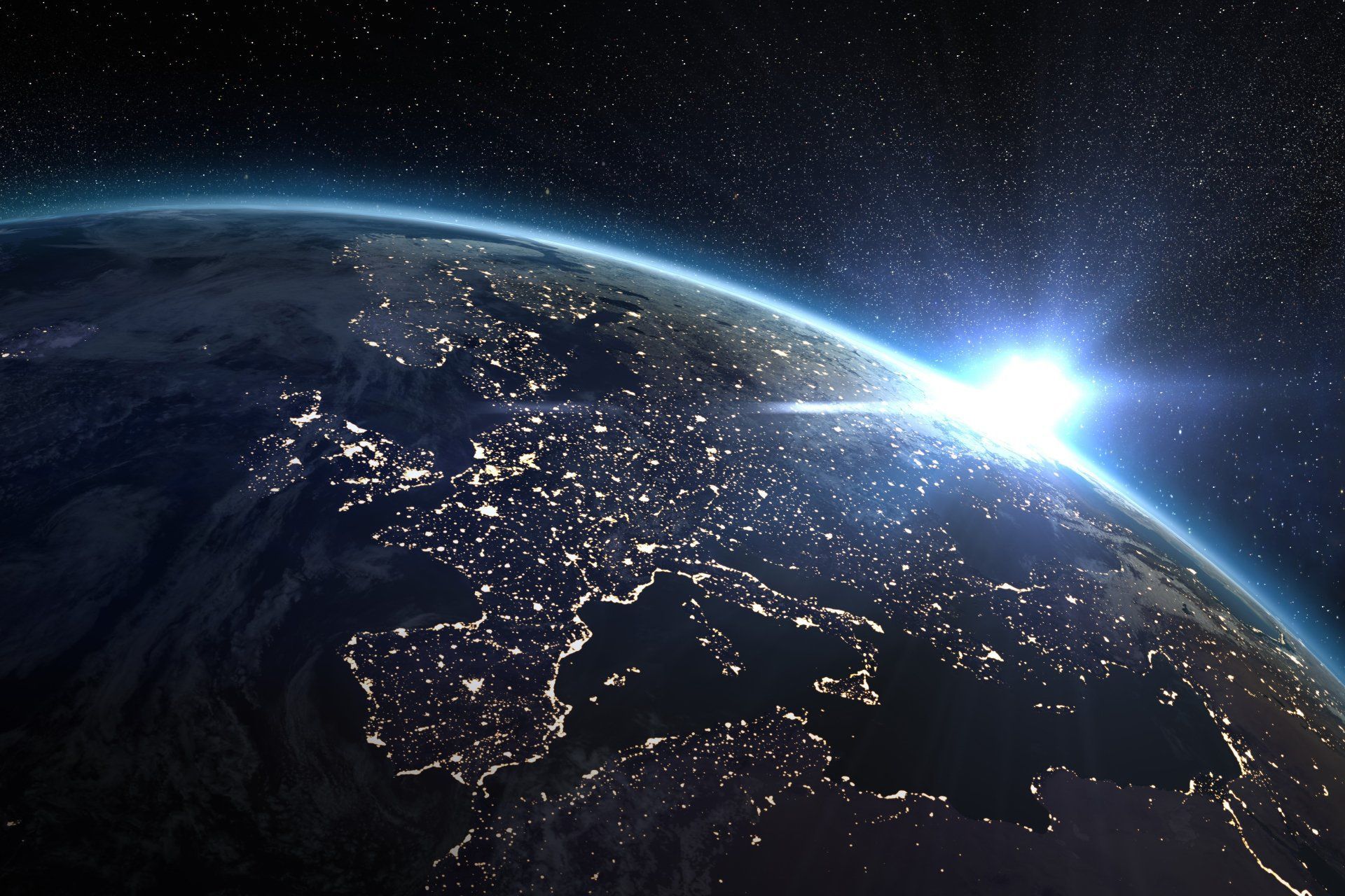 1920x1280 Stunning 4K Ultra HD View of Earth's Night Lights From Space