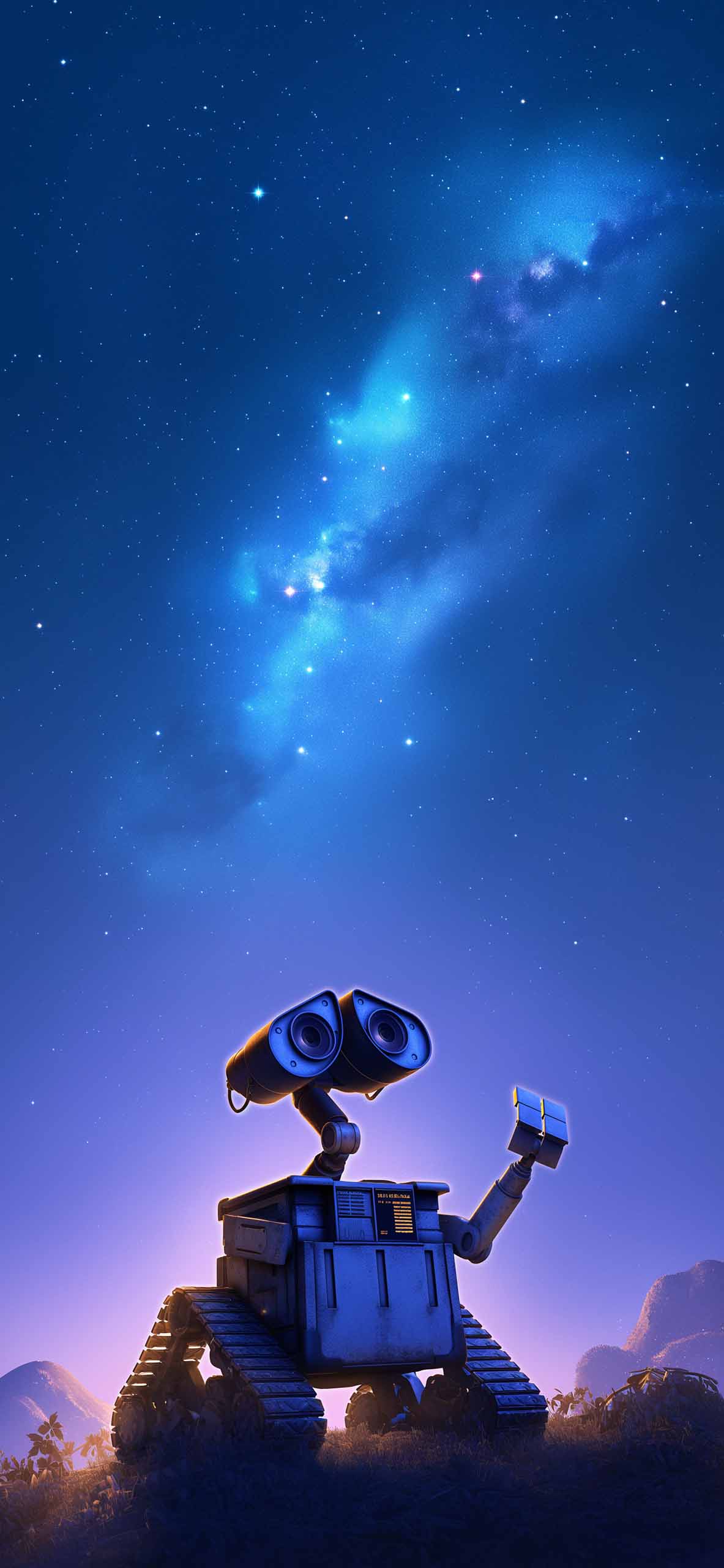 1183x2560 Wall E Galaxy View Wallpaper Space Wallpaper IPhone