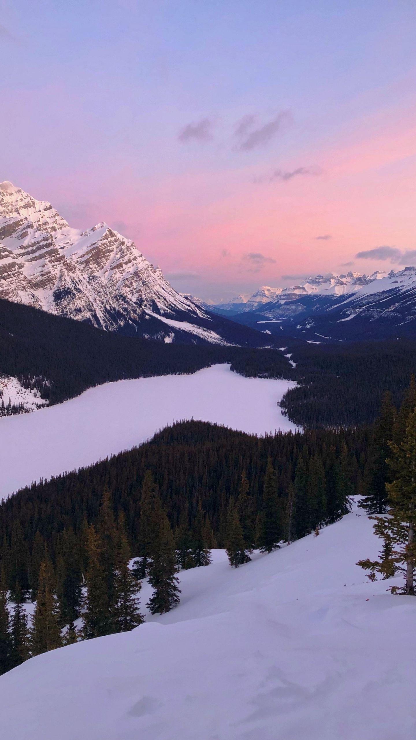 1440x2560 Download 1440x2560 wallpaper lake, sunset, mountains, forest
