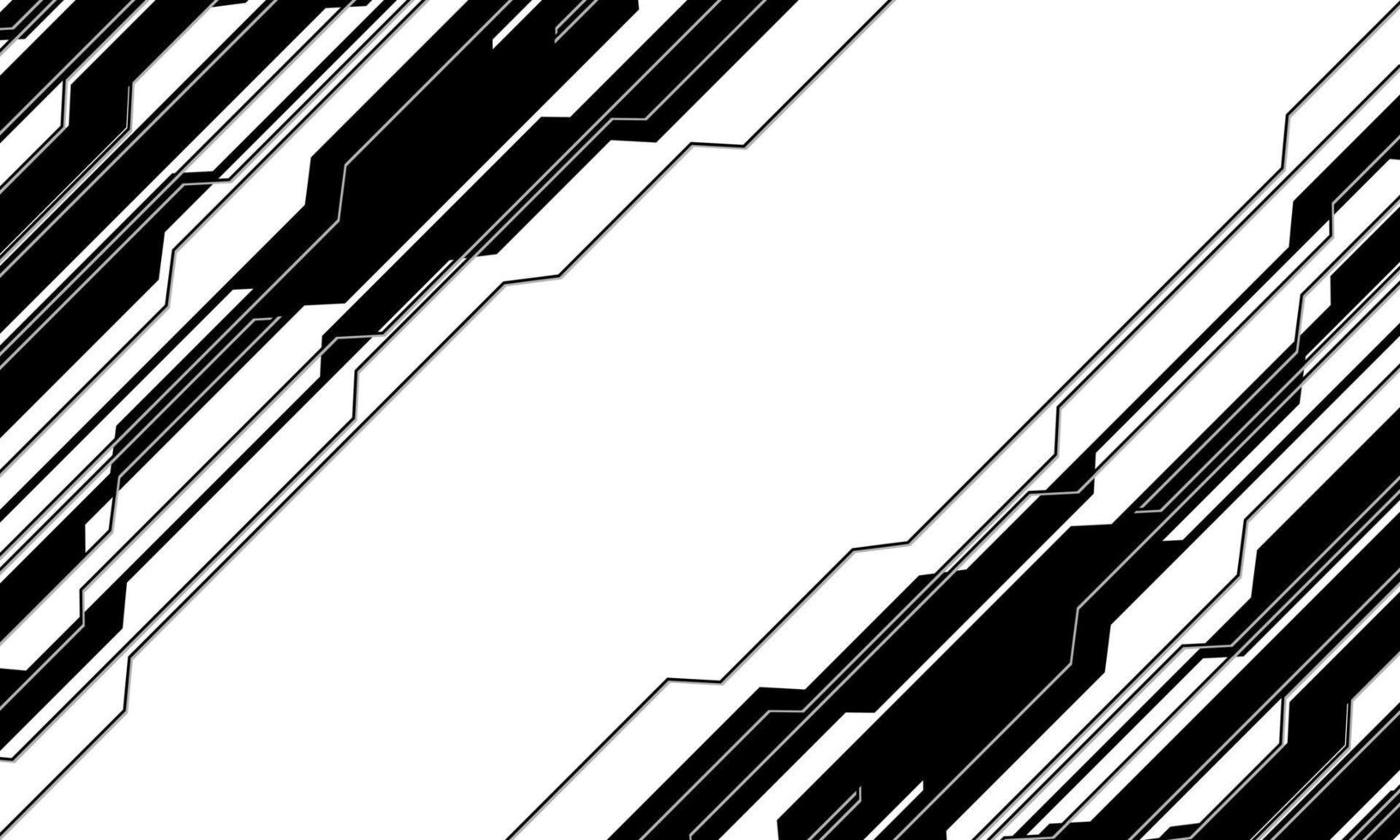 1633x980 Abstract black cyber geometric dynamic on white with blank space futuristic design modern technology background vector