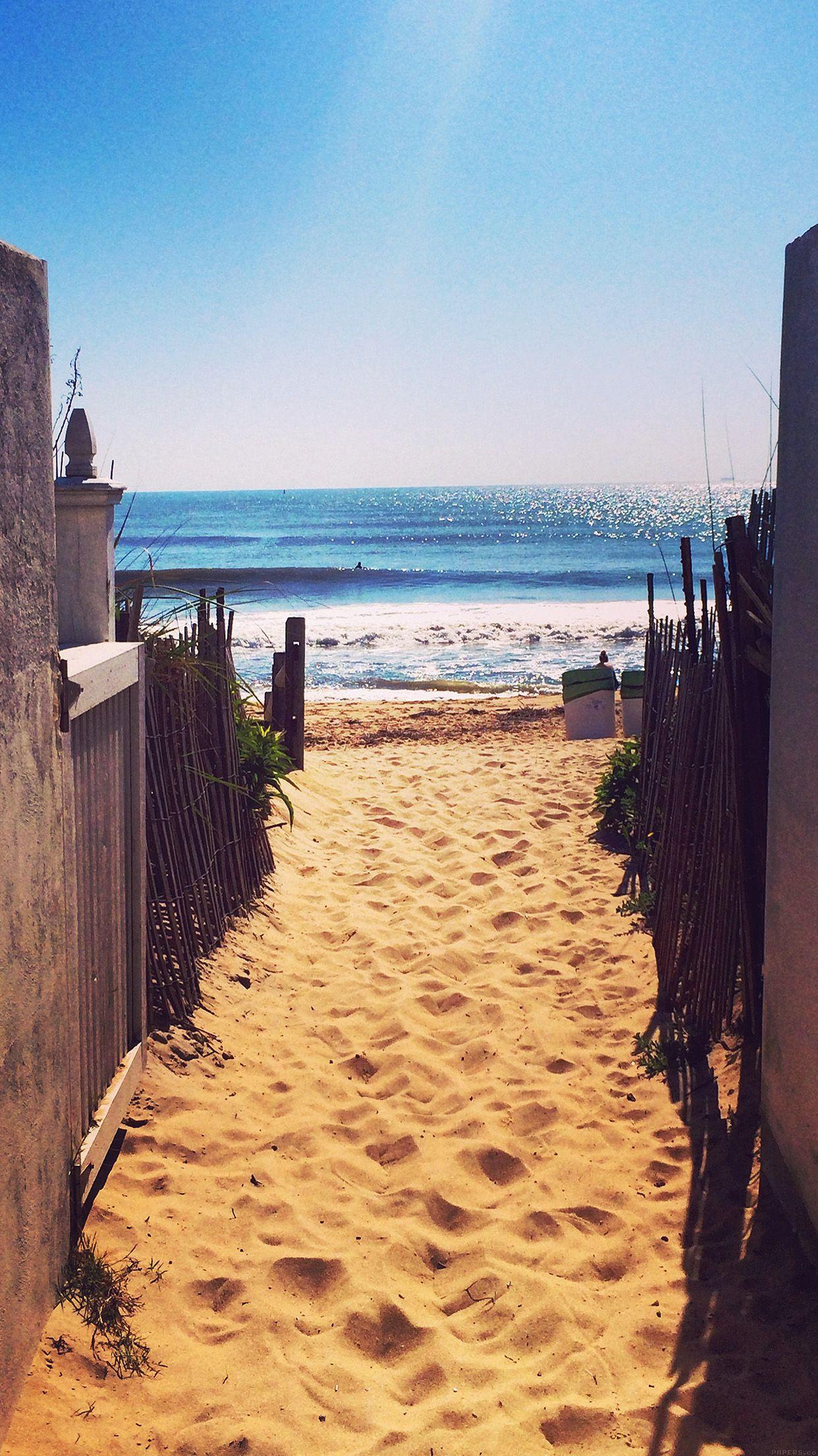1242x2208 Way To Sea Sand Ocean Beach Nature