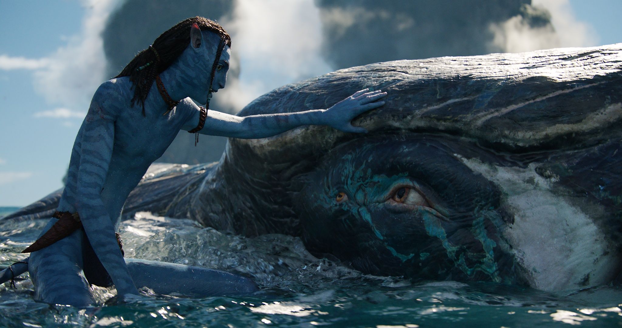 2048x1080 Wallpaper Avatar, Avatar: The Way of Water, Lo'ak, Payakan for mobile and desktop, section фильмы, resolution 2048x1080