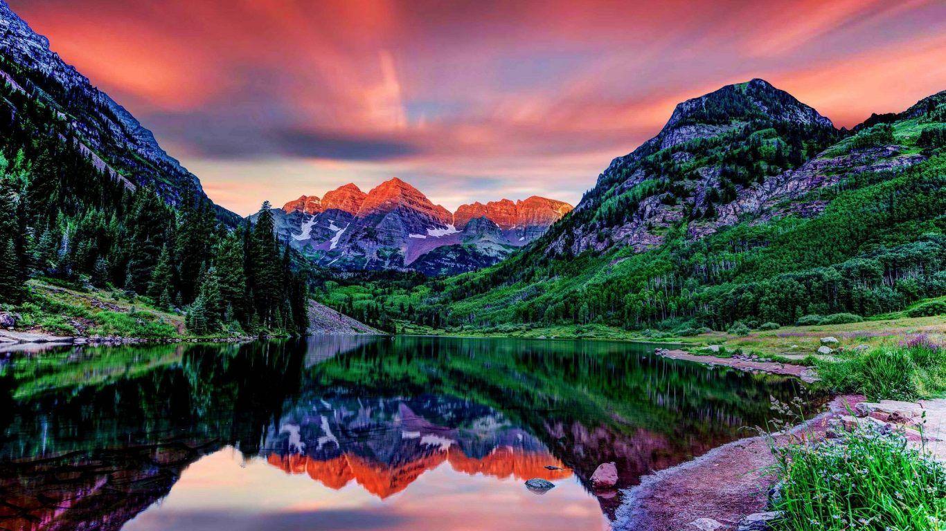Colorado Mountain Sunset Wallpapers - Top Free Colorado Mountain Sunset  Backgrounds - WallpaperAccess