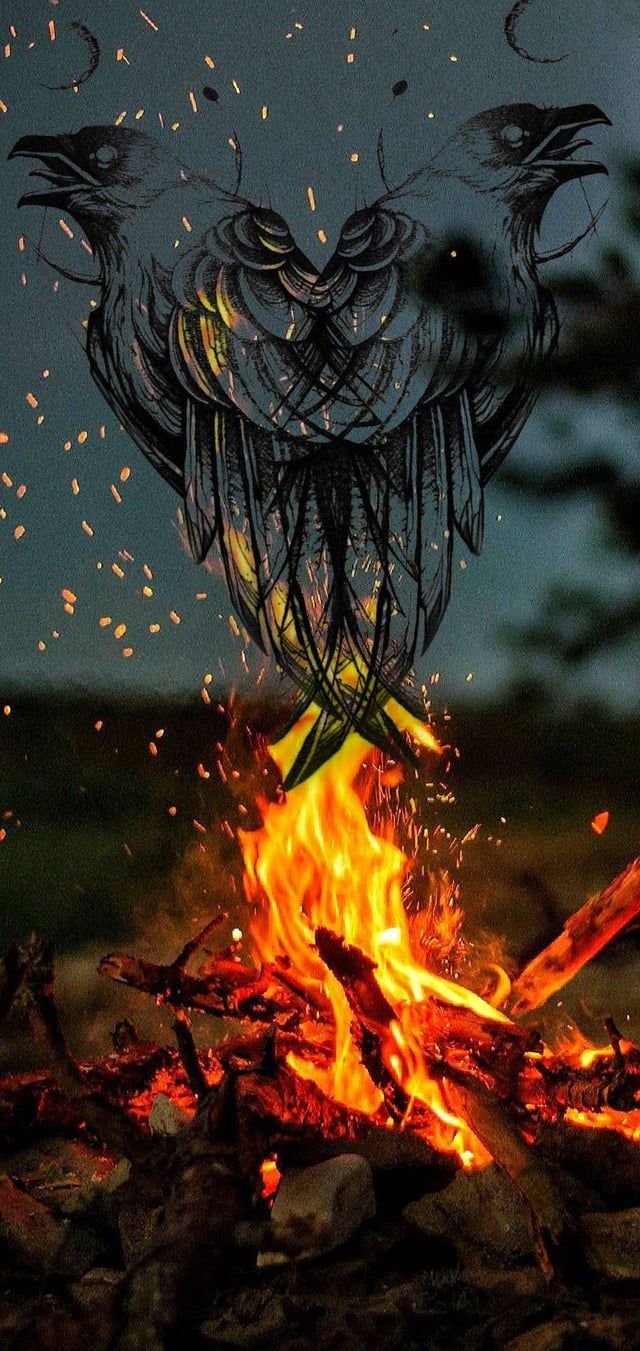 640x1351 Does anyone have any good norse phone wallpaper? Preferably on the lighter side. Linked is what I've made, with picture I don't own
