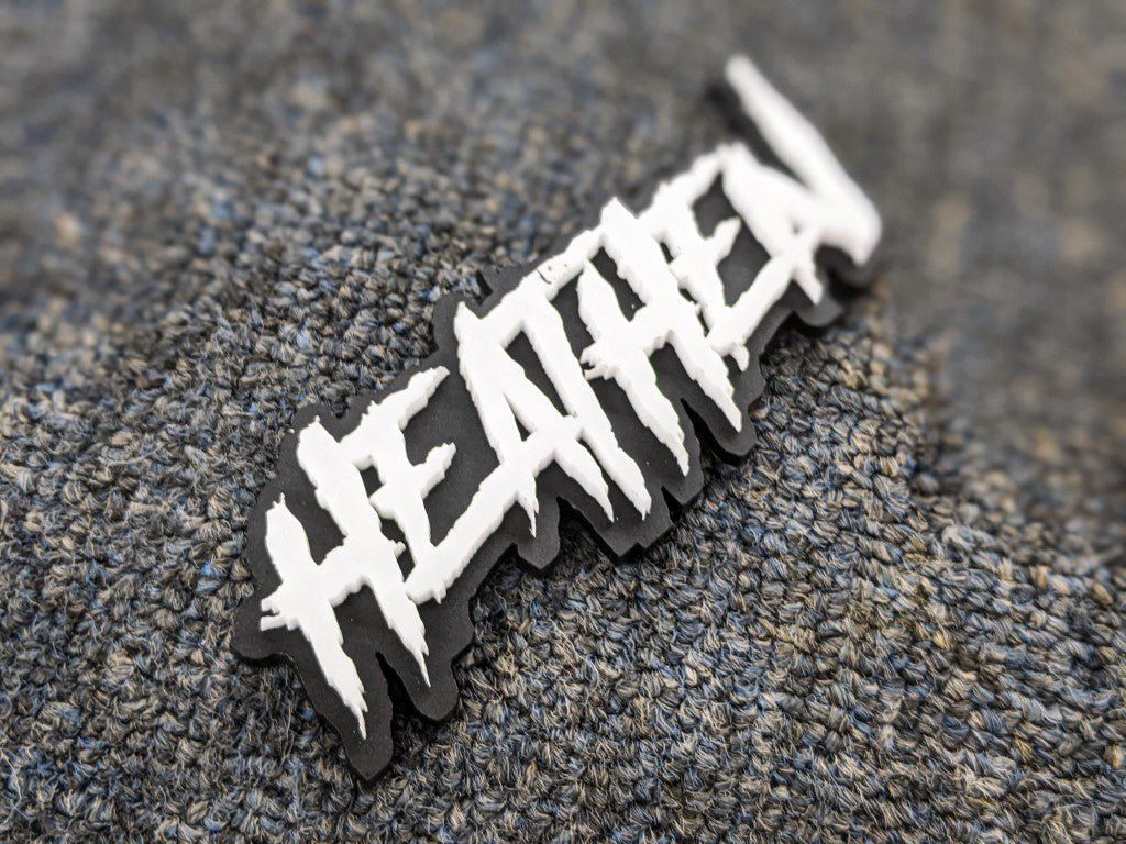 1024x768 Heathen Car Badge on Matte Black