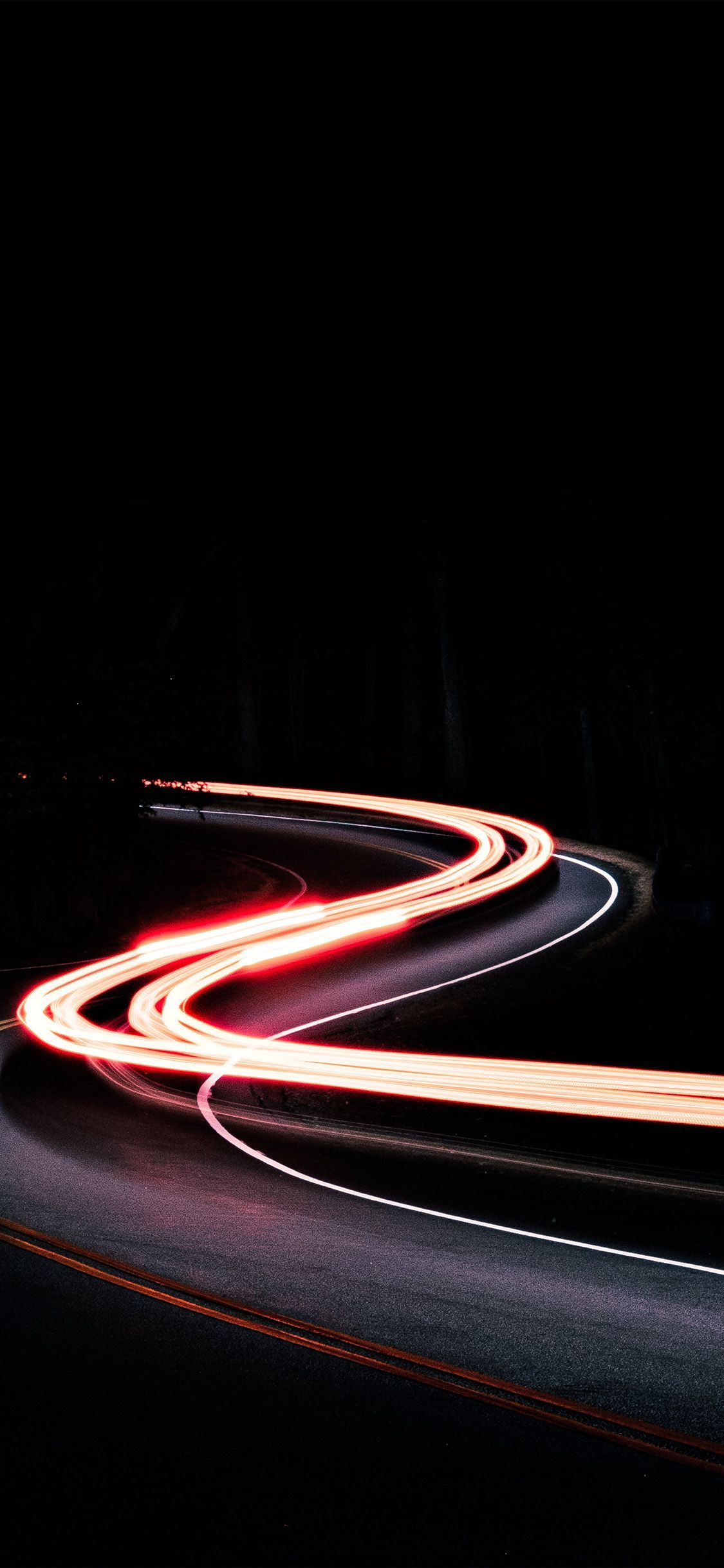 1125x2436 iPhone X wallpaper. street light car nature