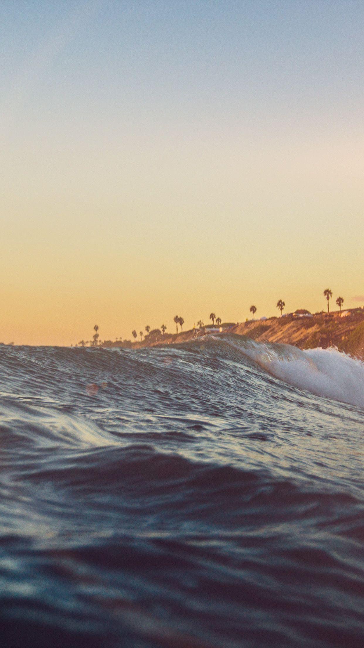 1242x2208 iPhone wallpaper. sea wave beach vacation summer
