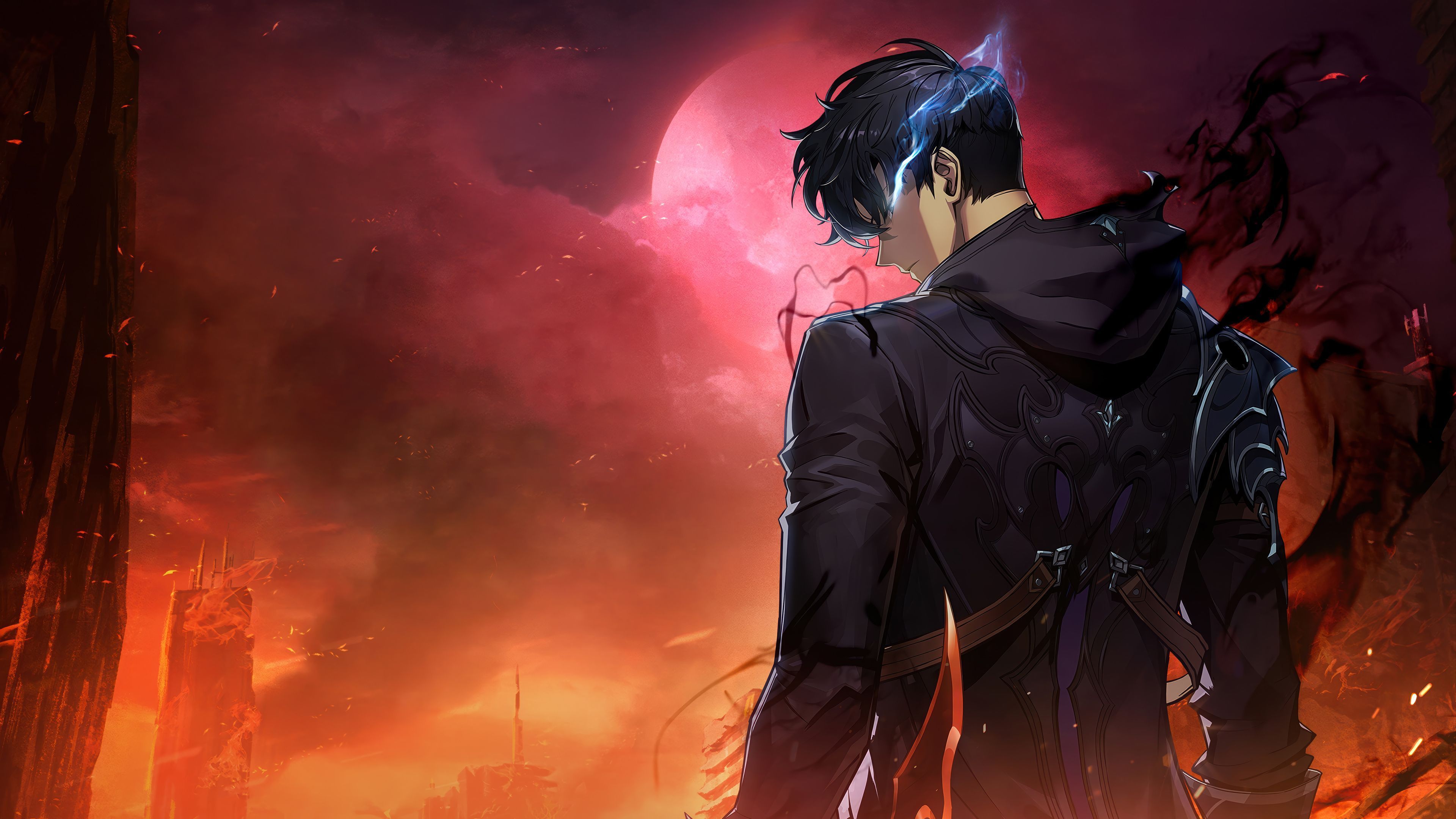 3840x2160 Solo Leveling 4K Ultra HD: Sung Jin Woo And Shadows Unleashed