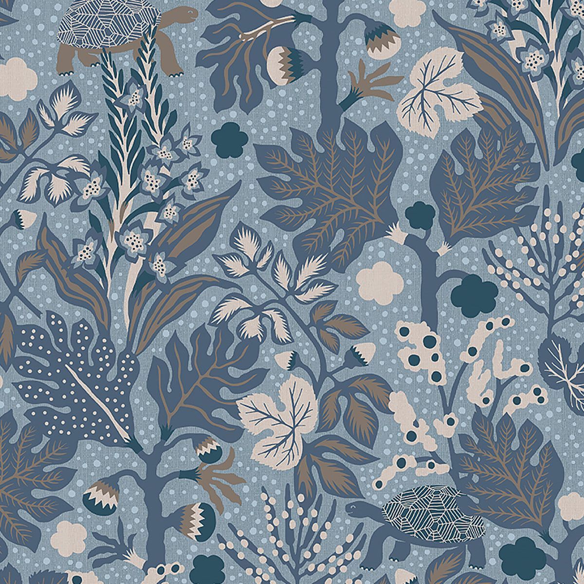 1200x1200 Turgras Blues 2091 Wallpaper by Schumacher To Go
