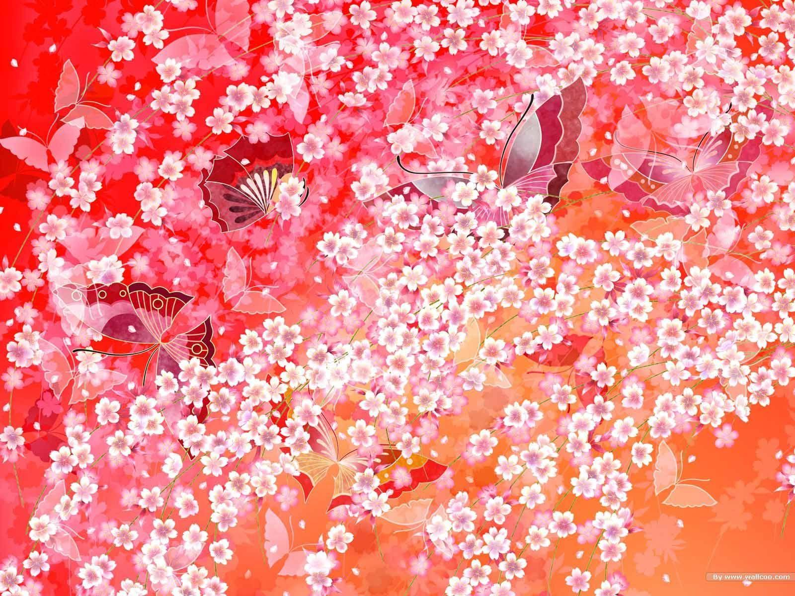 Japanese Flower Art Wallpapers - Top Free Japanese Flower Art Backgrounds - WallpaperAccess