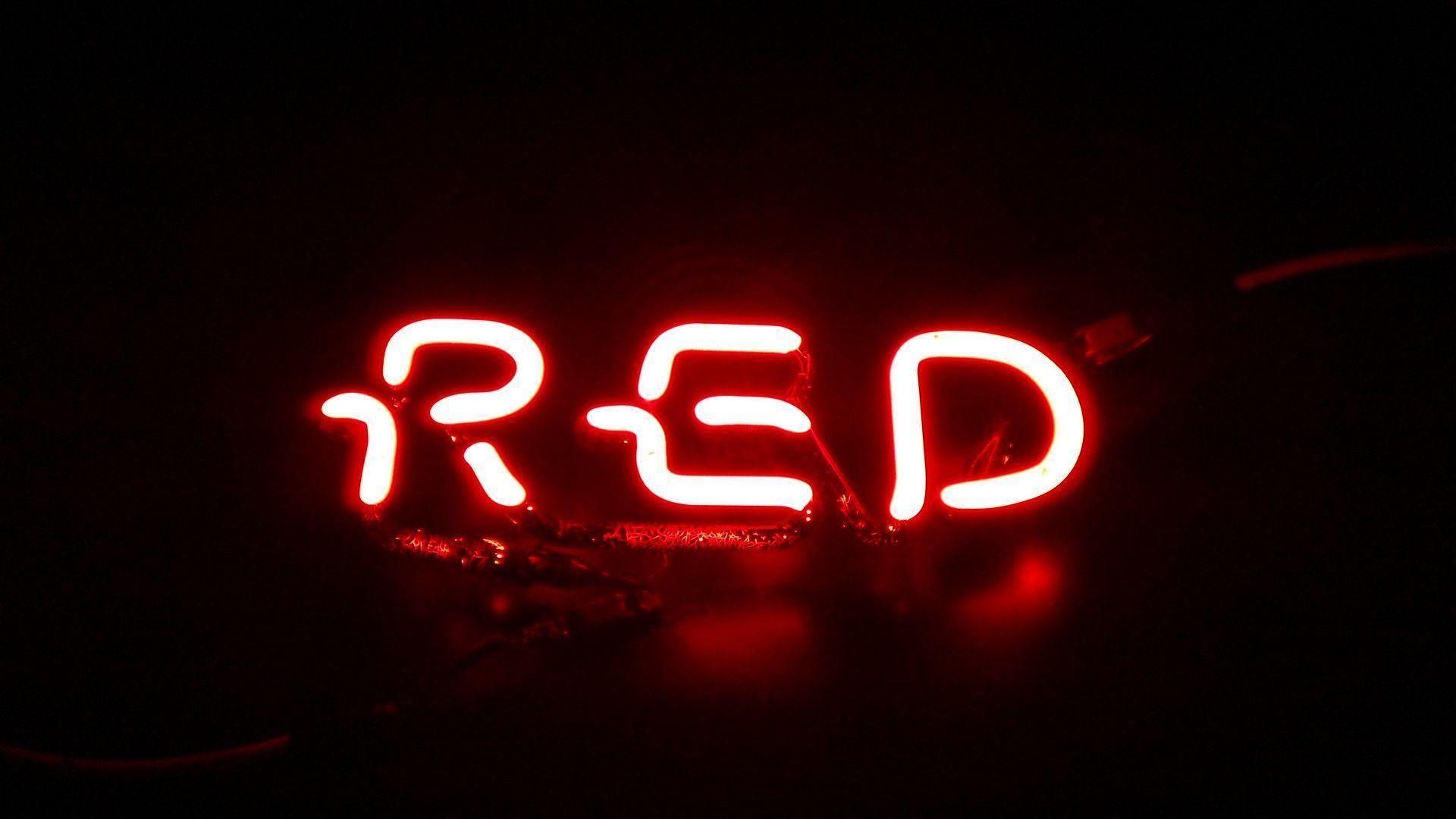 1920x1080 Red Neon hình nền