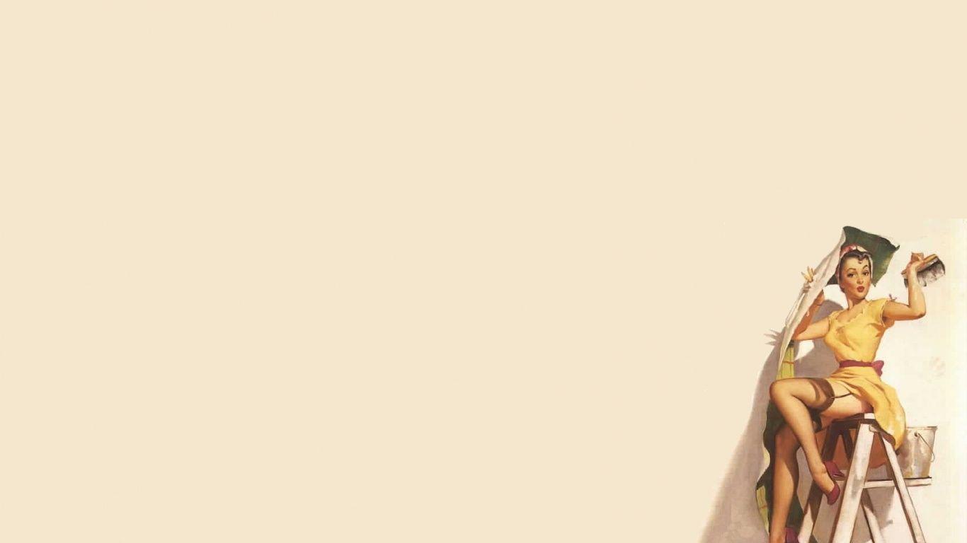 1366x768 1366x768 Vintage Pinup desktop PC and Mac wallpaper 1735