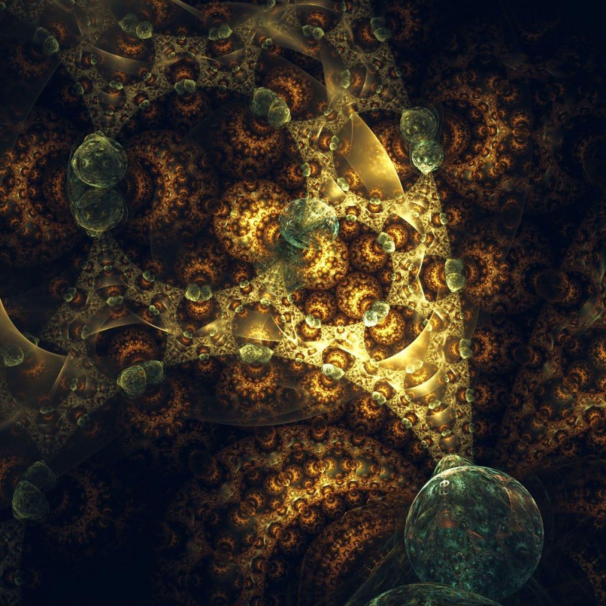 2048x2048 Fractal Art iPad Wallpaper