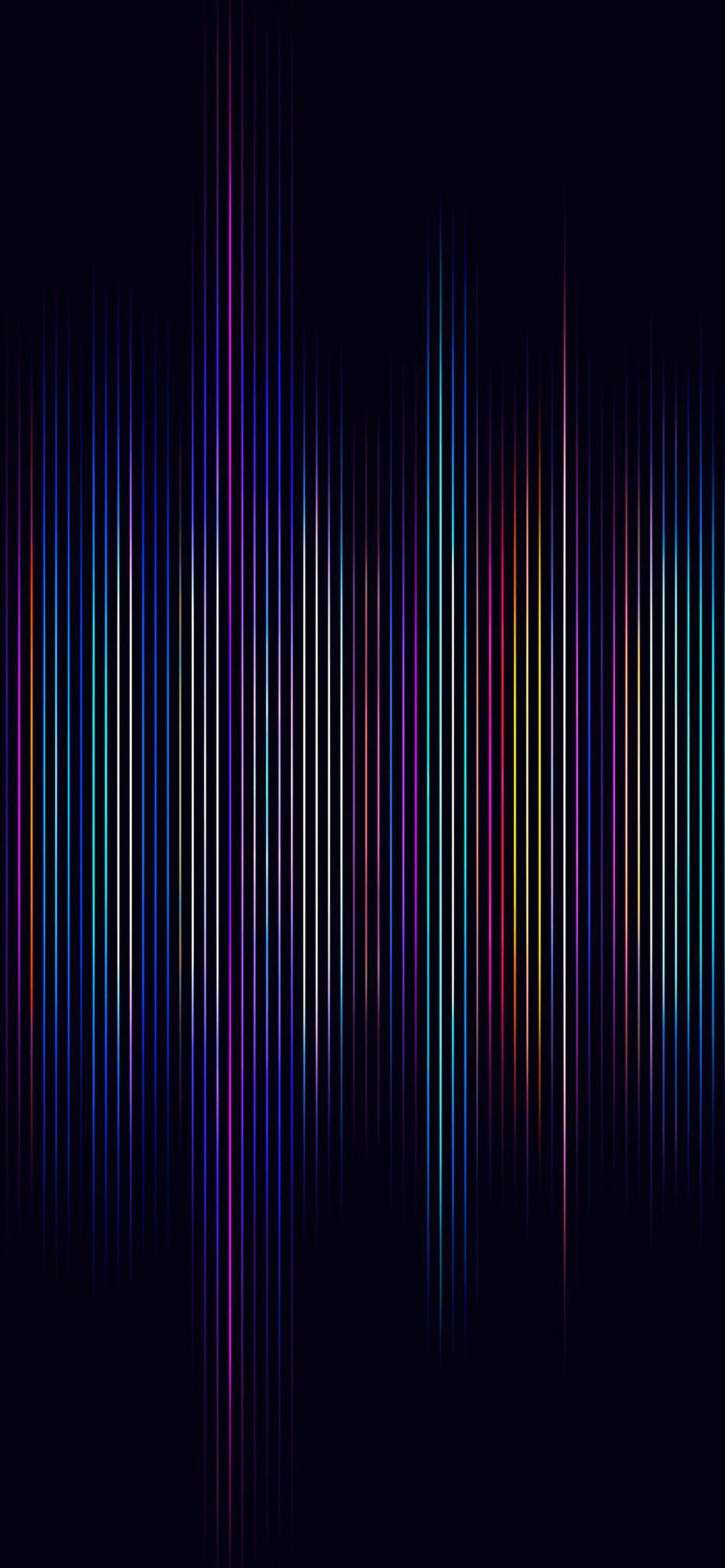 1242x2688 Blue, Violet, Purple, Black, Electric blue, Light. Minimal art