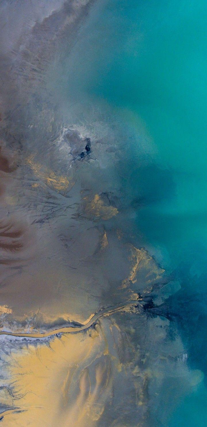 720x1480 Ios iPhone X, Aqua, Blue, Water, Beach, Wave, Ocean