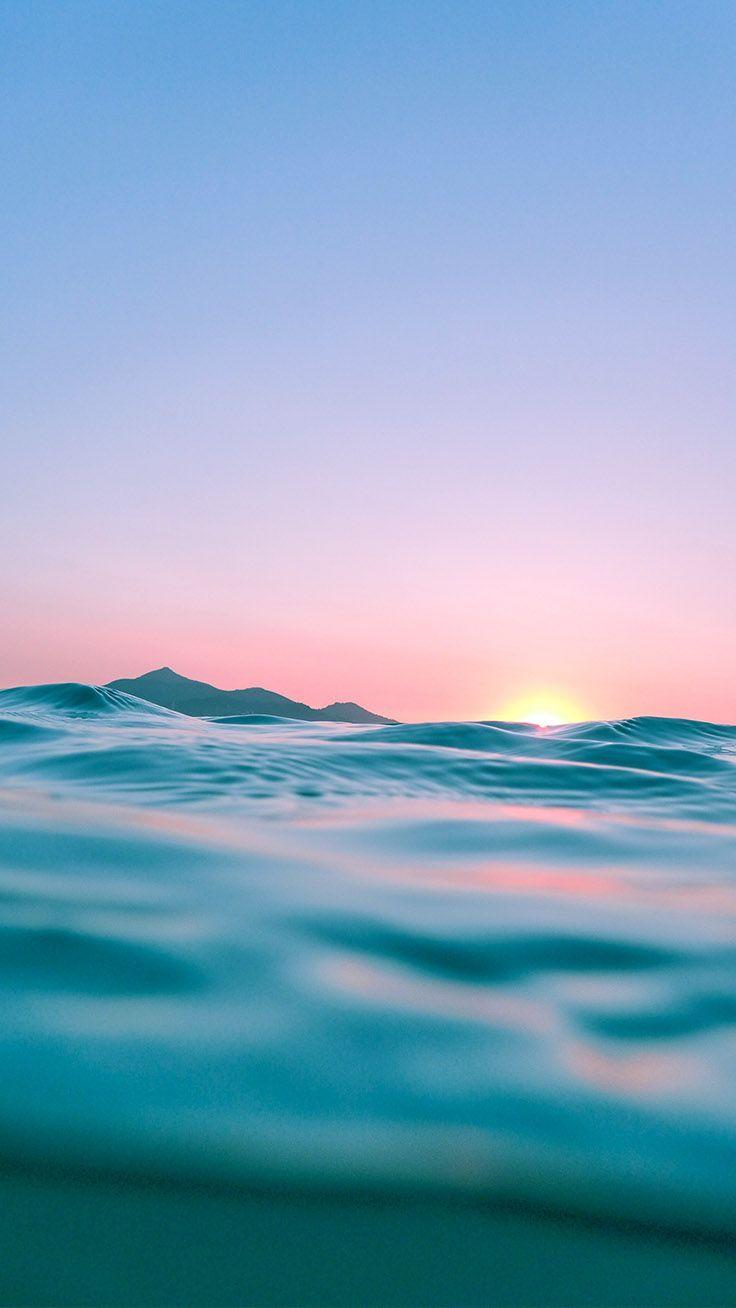 736x1308 Wallpaper To Style Your New Gold iPhone Xs. Ocean wallpaper