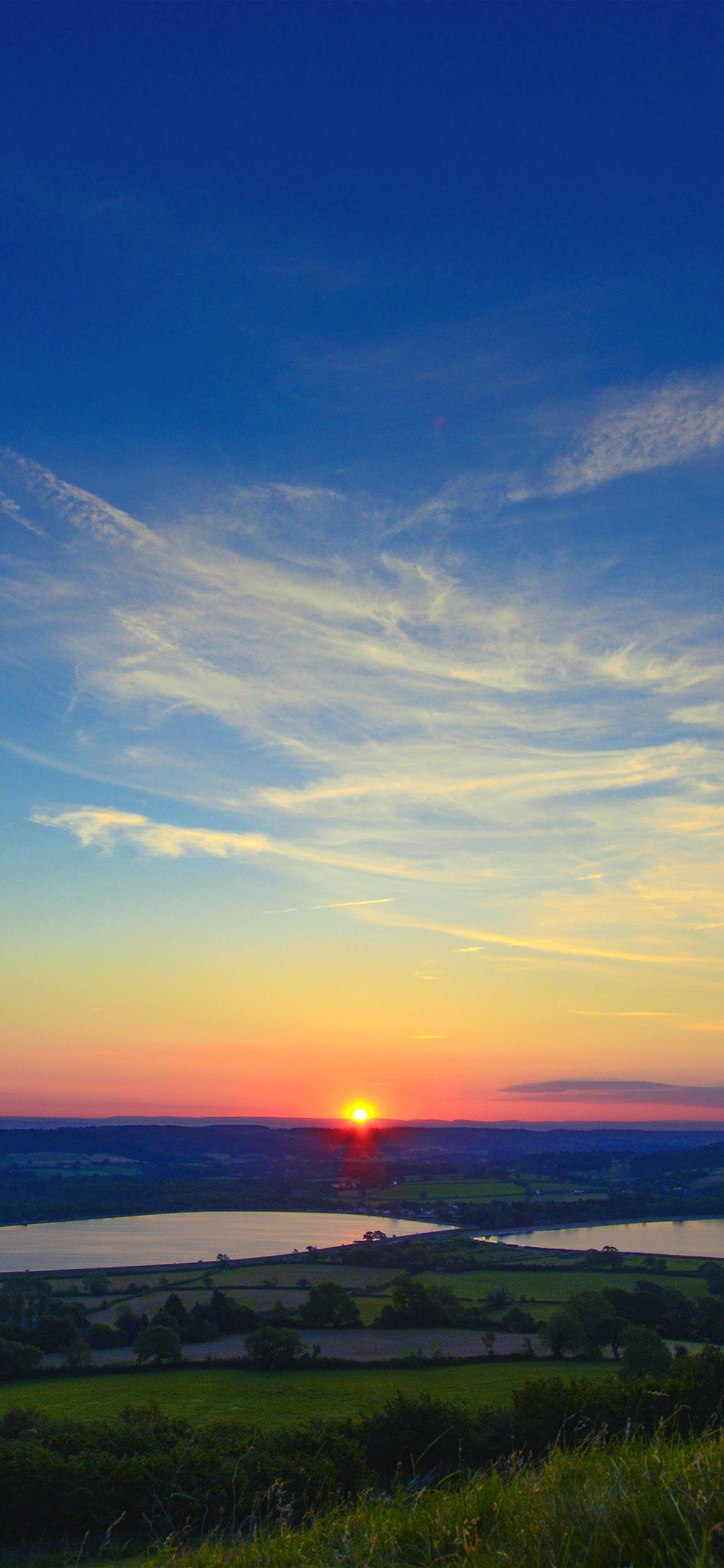 1125x2436 iPhone wallpaper. sunset peace land sky