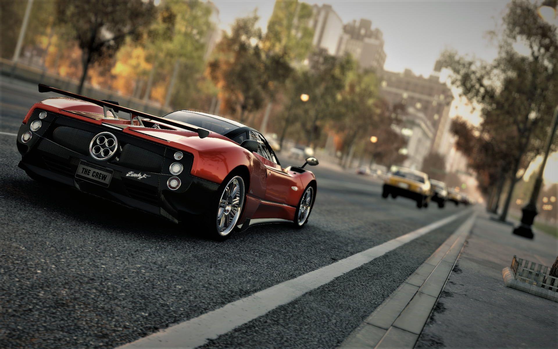 1920x1200 Red sport car scale model, Pagani Zonda C12 F, video games, Pagani