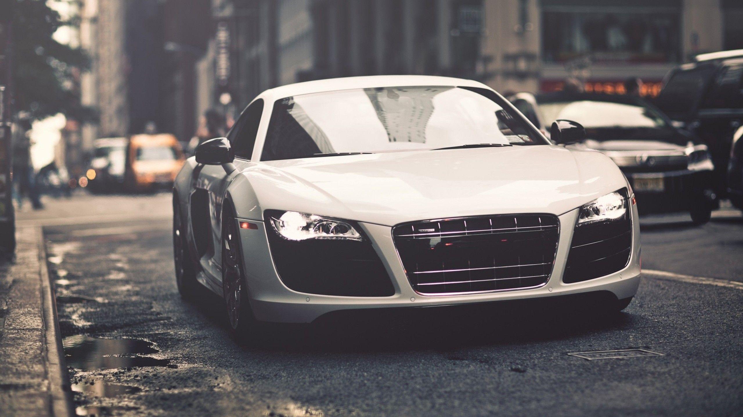 2560x1440 car, white cars, Audi R Audi (2560x1440px)