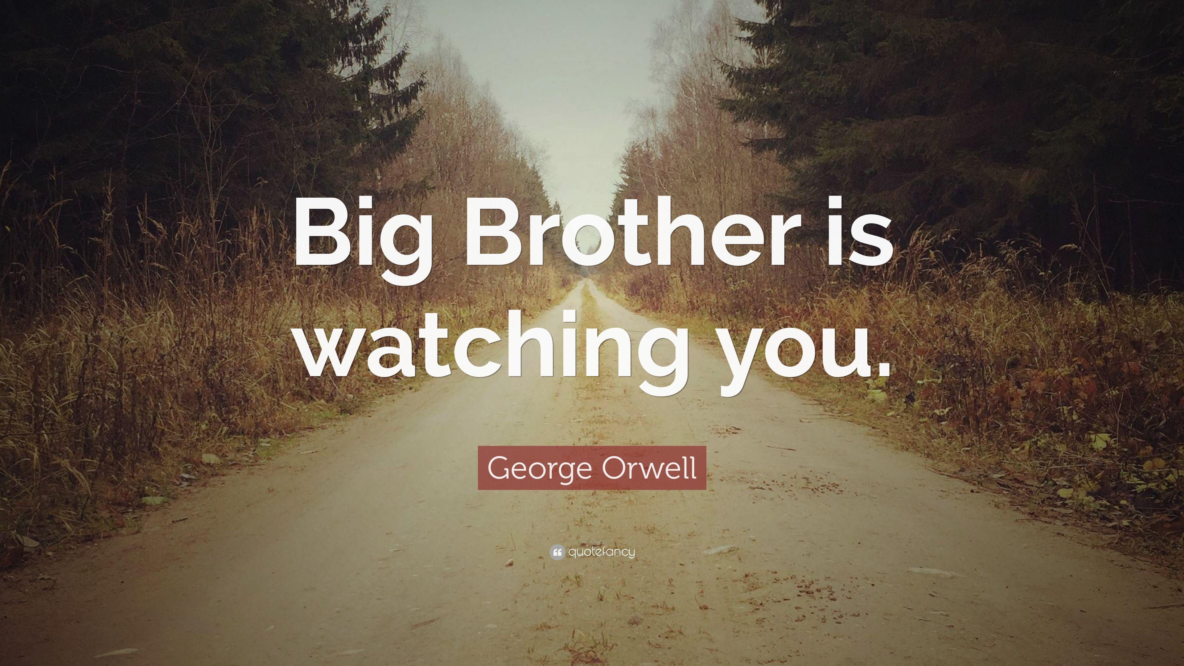 3840x2160 George Orwell Quote: “Big Brother is watching you.” 14 wallpaper