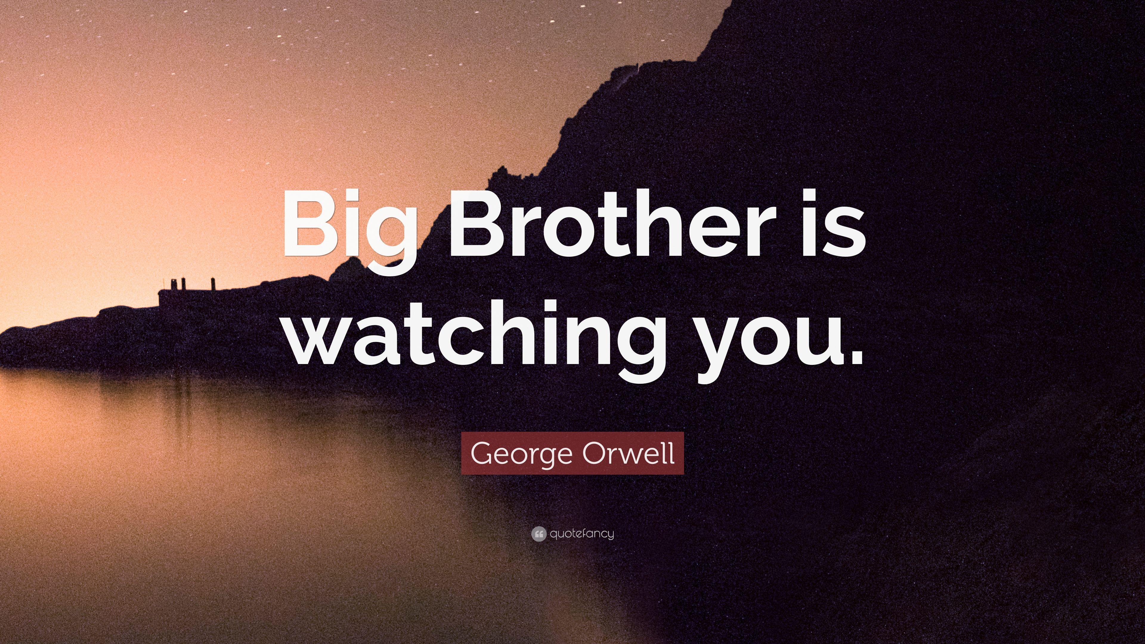 3840x2160 George Orwell Quote: “Big Brother is watching you.” 14 wallpaper