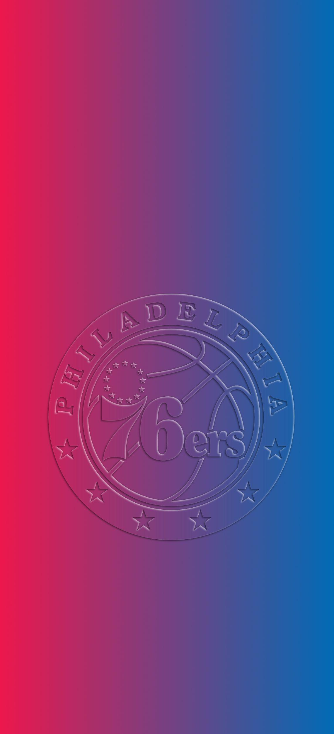 1140x2500 NBA Basketball Team Philadelphia 76ers 3D phone Wallpaper