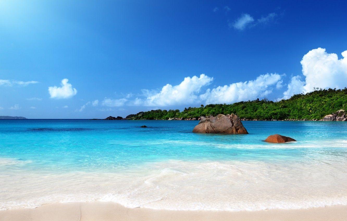 1332x850 Wallpaper sand, sea, beach, the sun, tropics, shore, summer