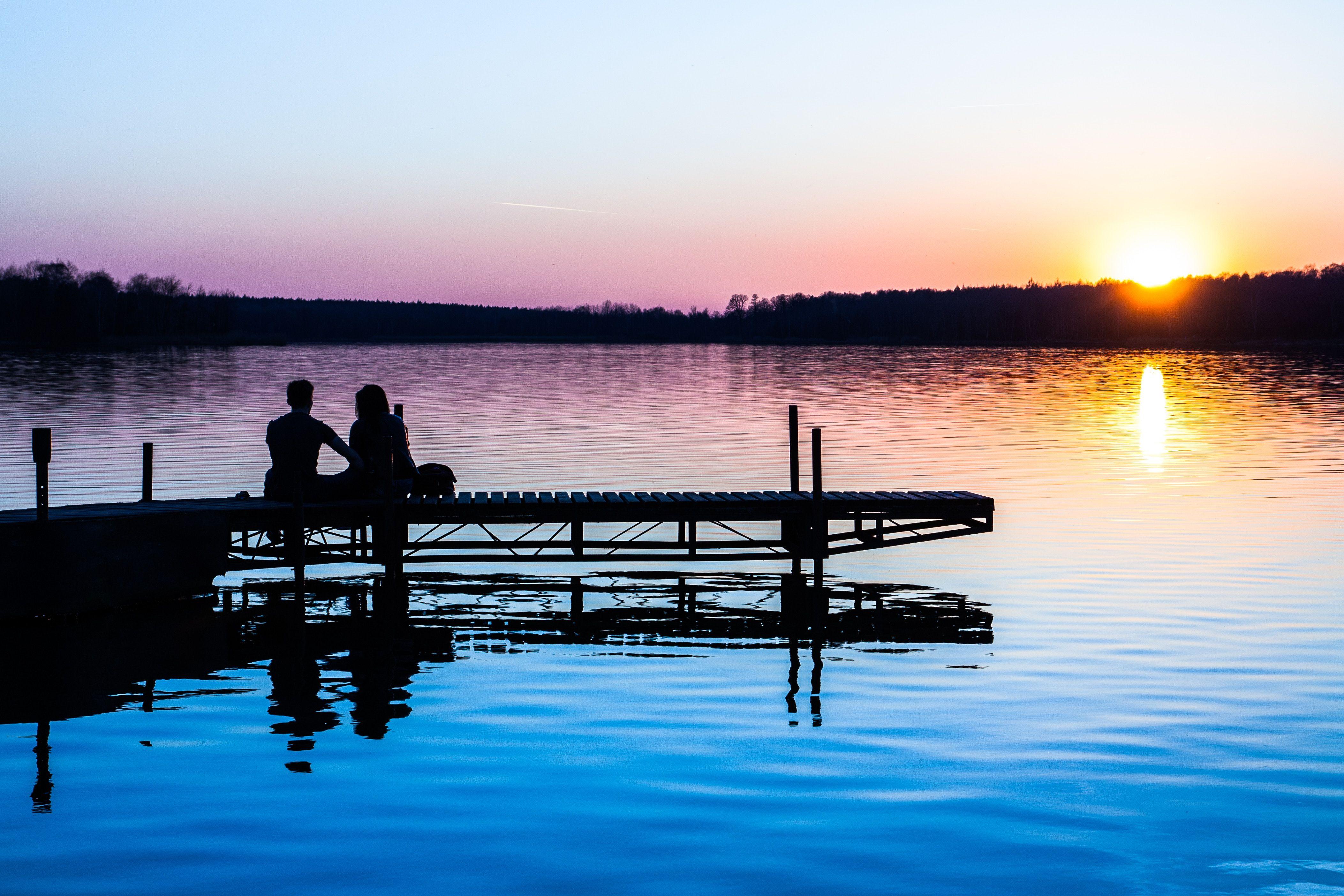 4210x2807 4210x2807 #reflection, #beauty, #dock, #sunrise, #love