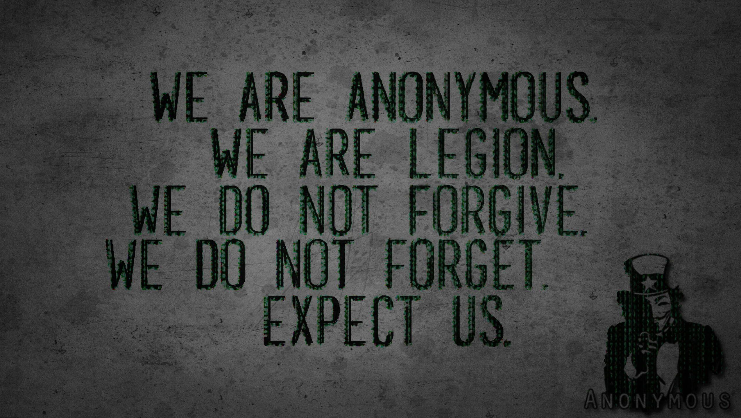 2550x1440 Gray background with text overlay, chains, Anonymous, quote HD